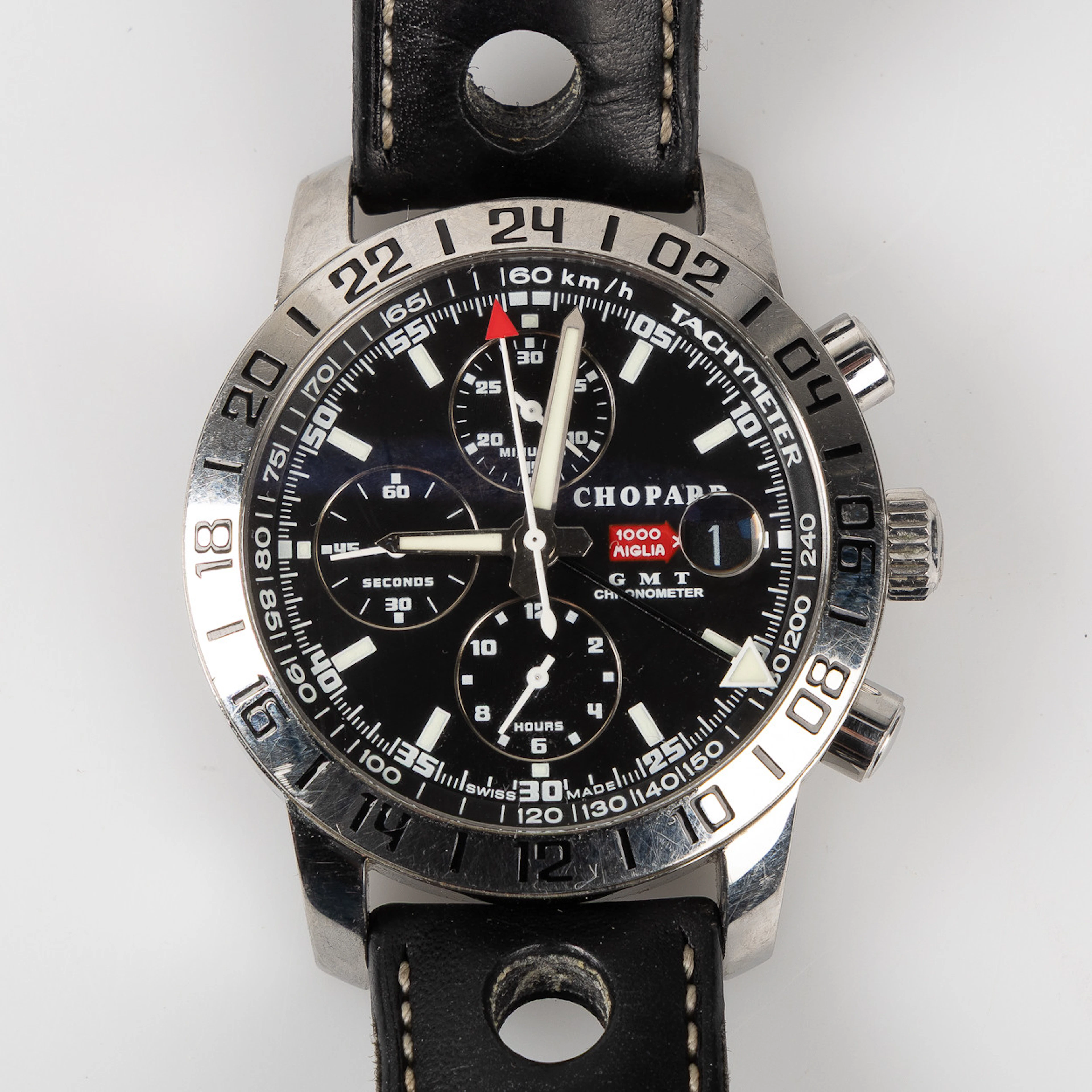 CHOPARD, Mille Miglia, 42,5 mm, armbandsur, kronograf, stål, limited