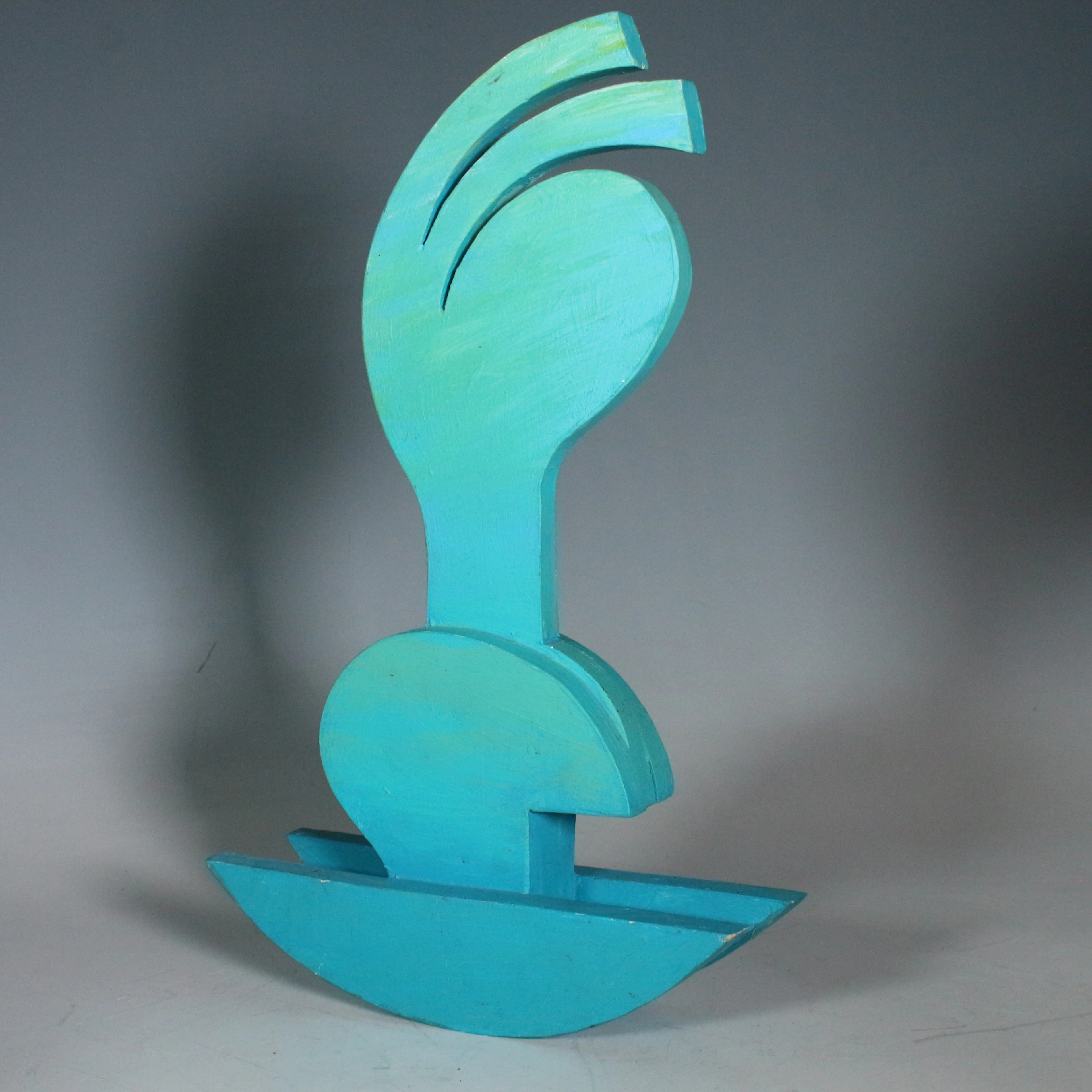 VIKTOR POPOV. Skulptur, 'Grün-Blau'.
