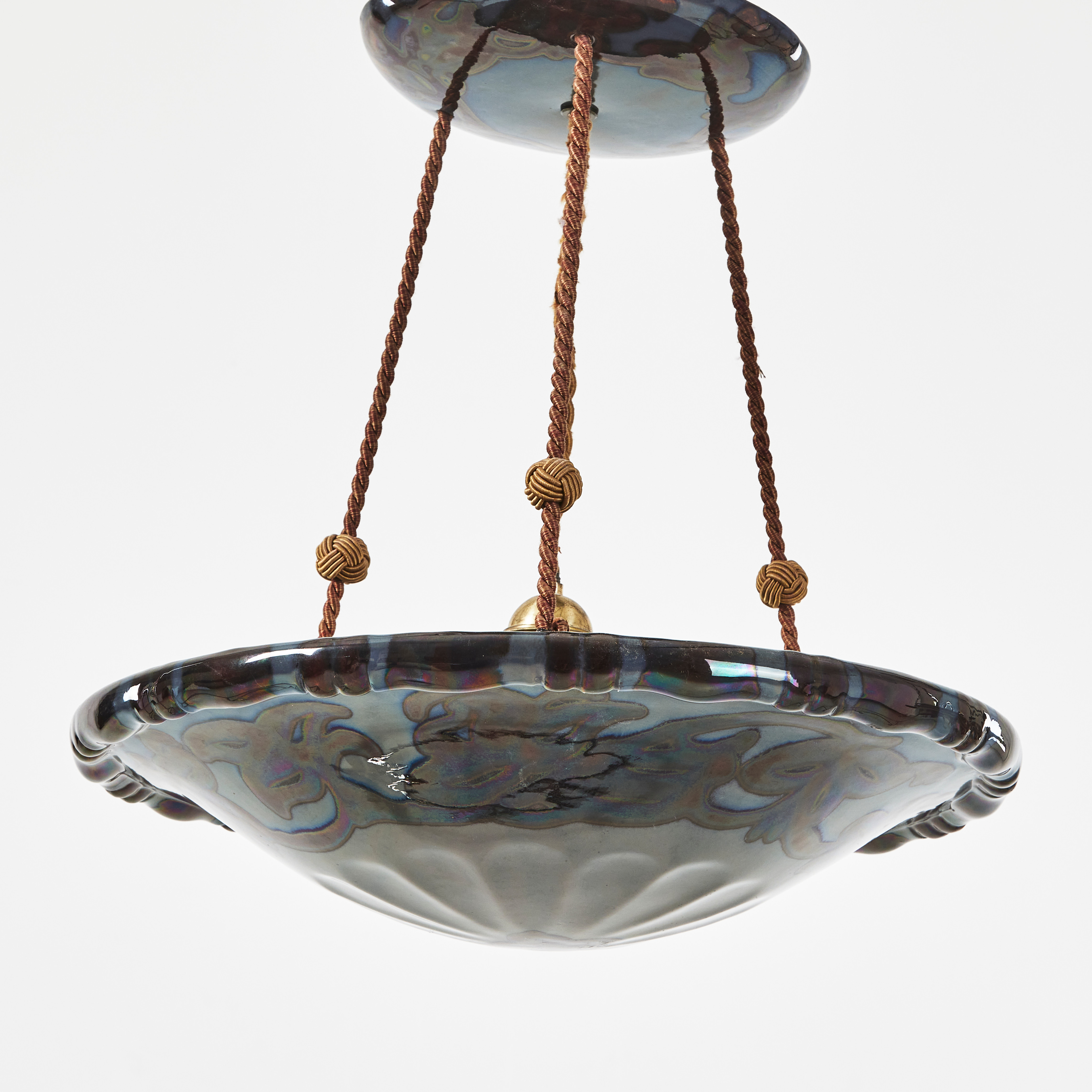 EDGAR BÖCKMAN. TILLSKRIVEN. Ampel, flintgods, 1900-talets början