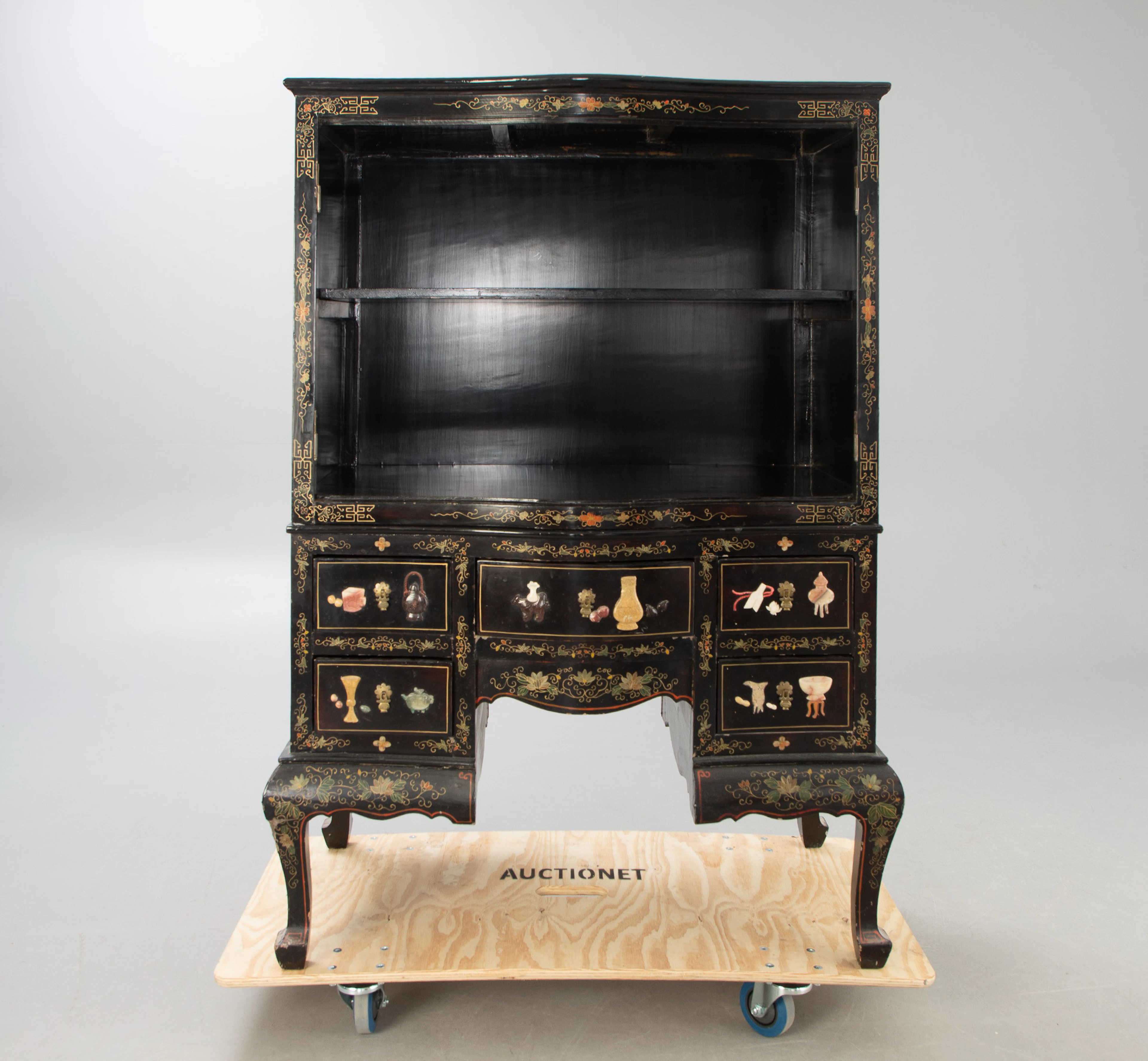 Chinesischer Aufsatzschrank / Fernsehschrank, Hong Kong, 2. Hälfte 20. Jh.