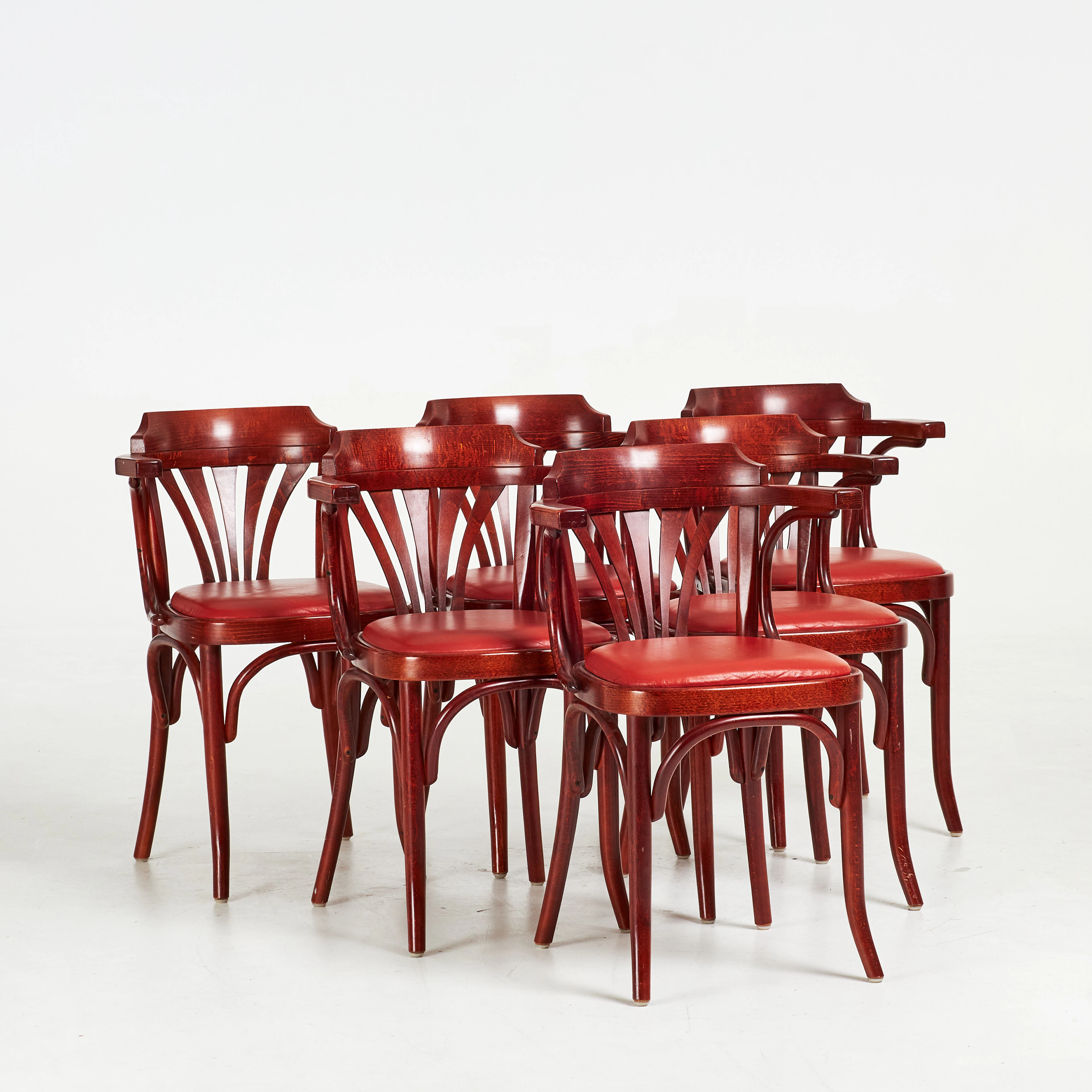 STOLAR, 6 st, Thonet-stil, 1900-talets senare hälft.