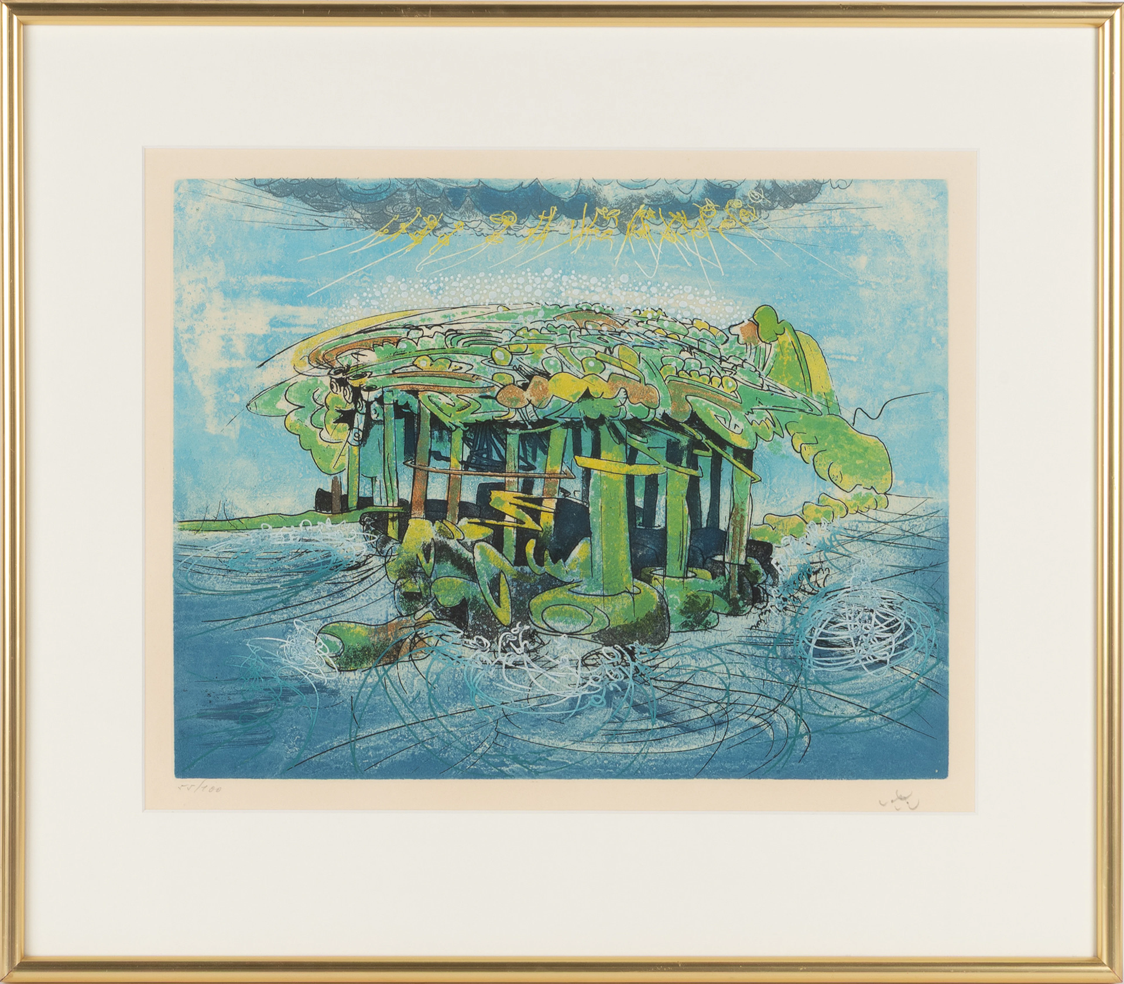 ROBERTO MATTA. "L'Olfa", ur "Hom'mere II - L'Eautre", färgetsning