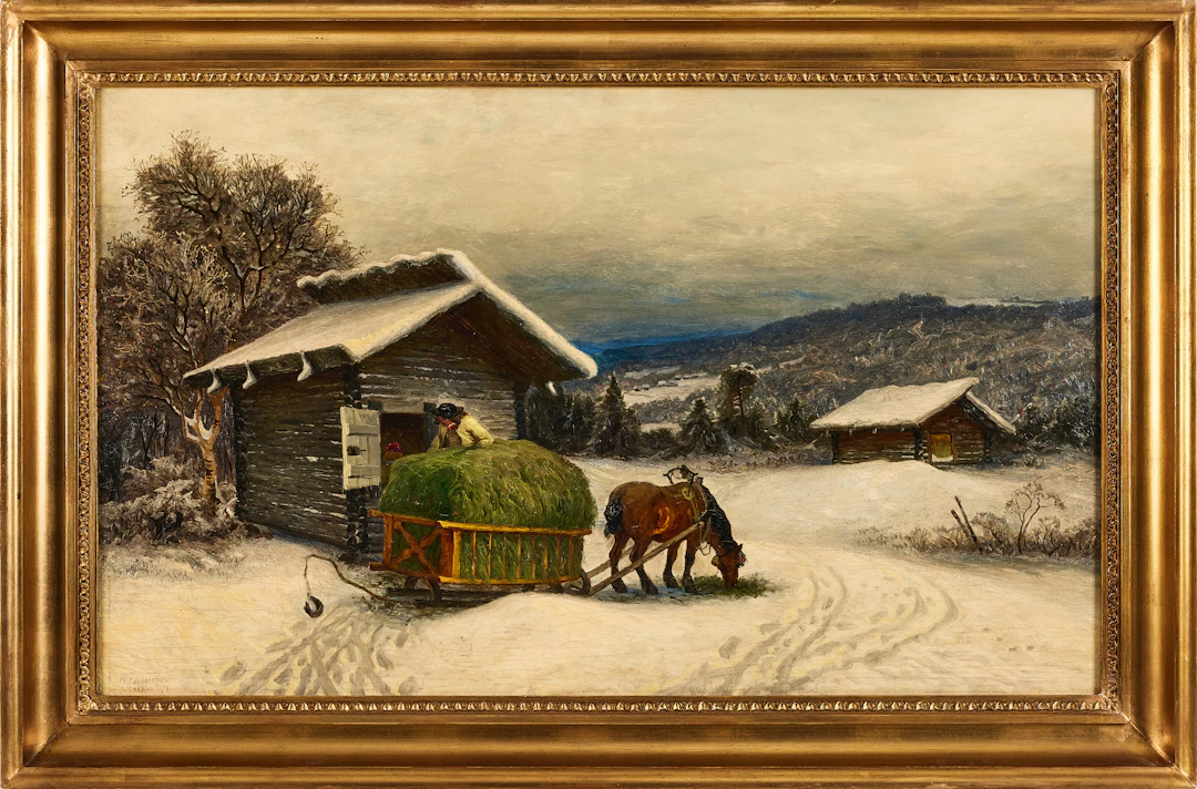 OLOF ARBORELIUS. "München 1870", olja på duk.