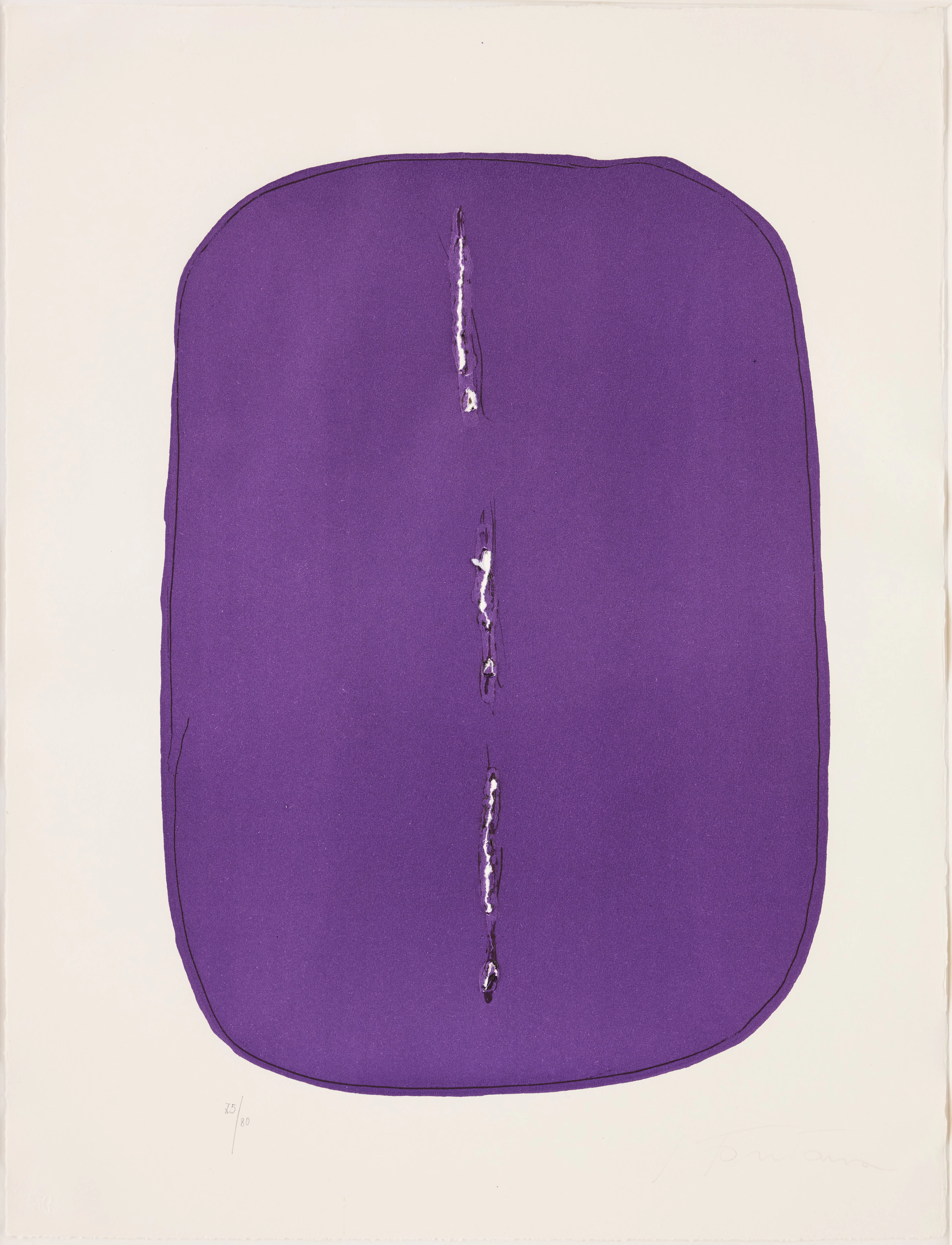 LUCIO FONTANA. "Concetto Spaziale".