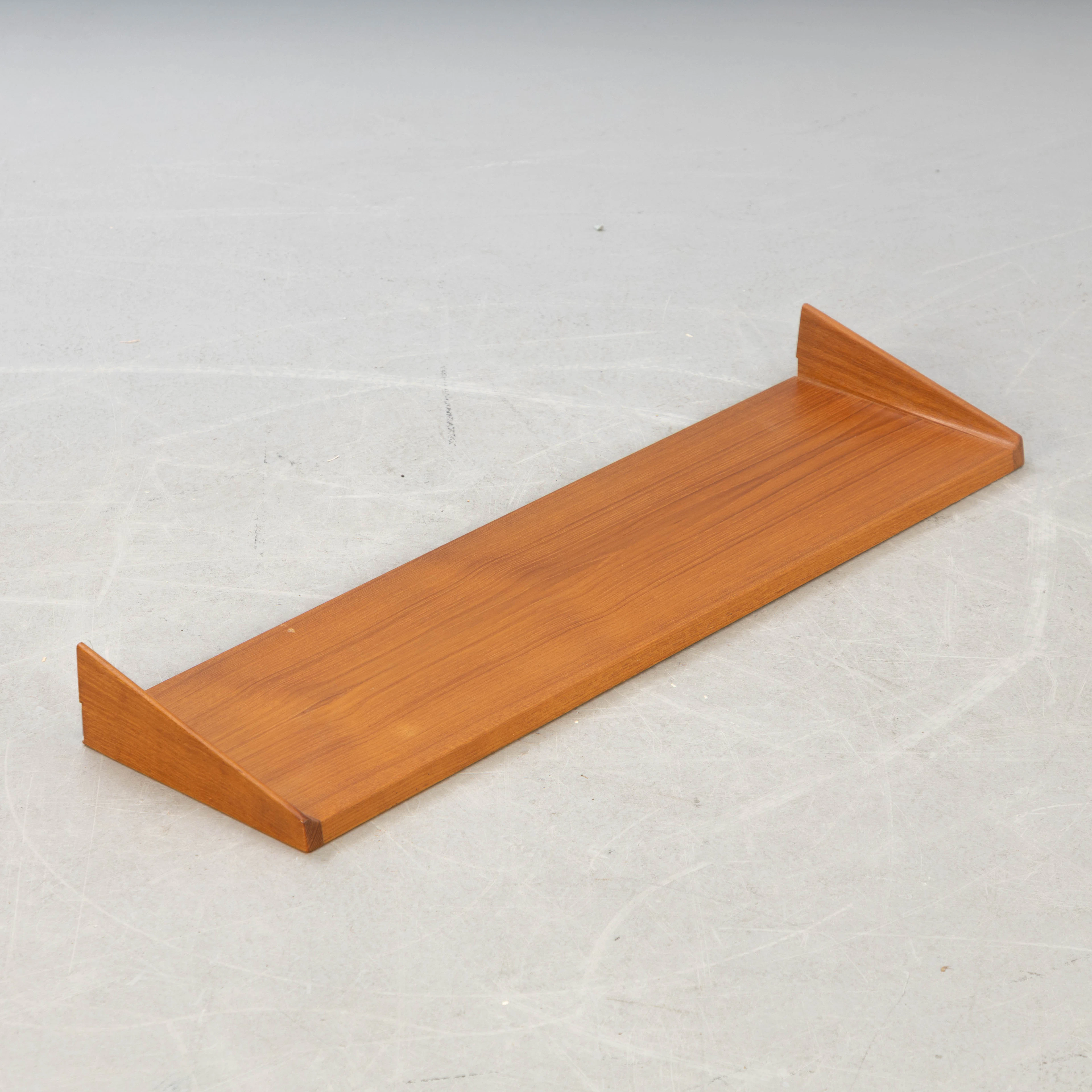 Teak Wandregal, wohl KAI KRISTIANSEN / Feldballe Møbelfabrik.