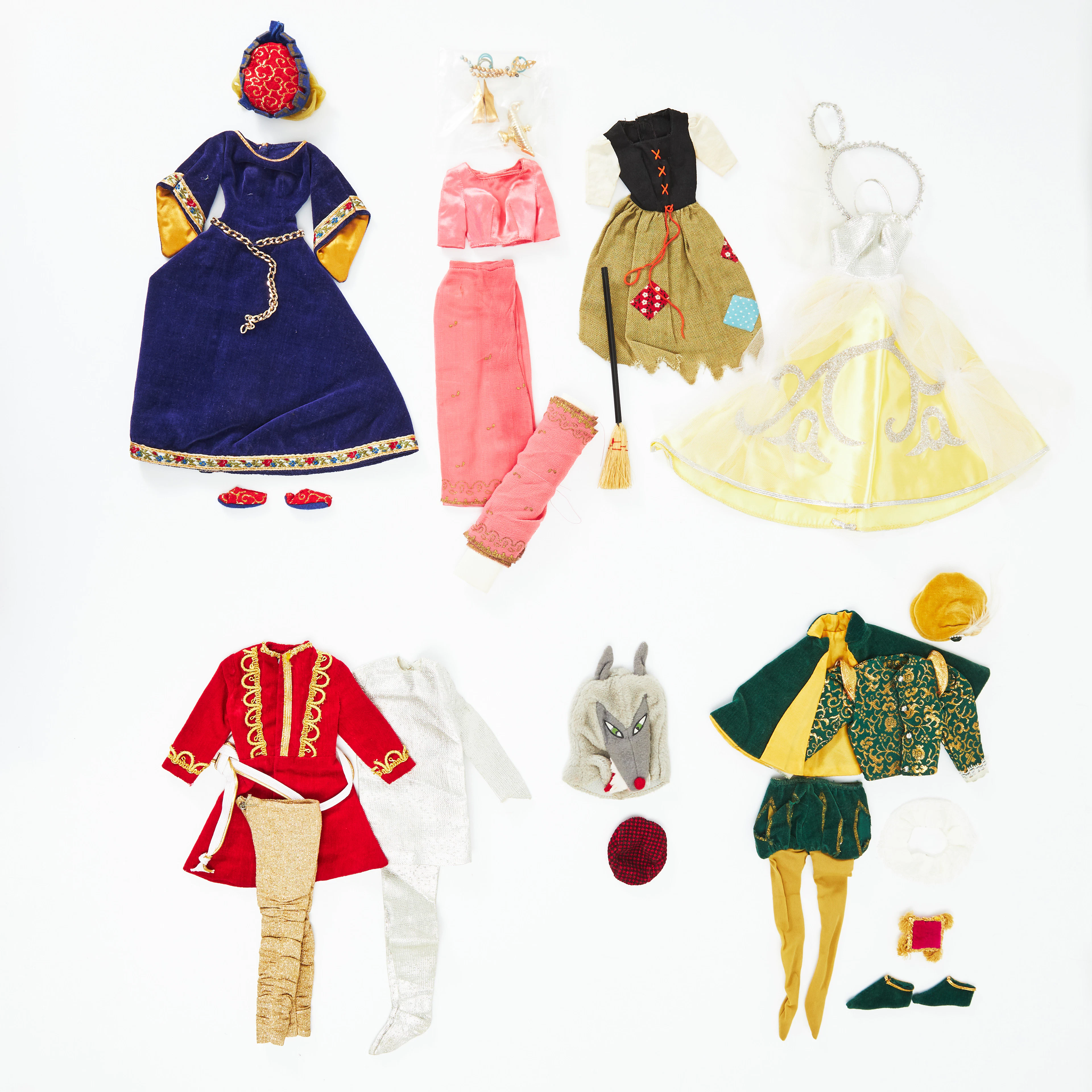 BARBIE & KEN, "Little Theatre Costumes", Outfits (4), #872, Cinderella