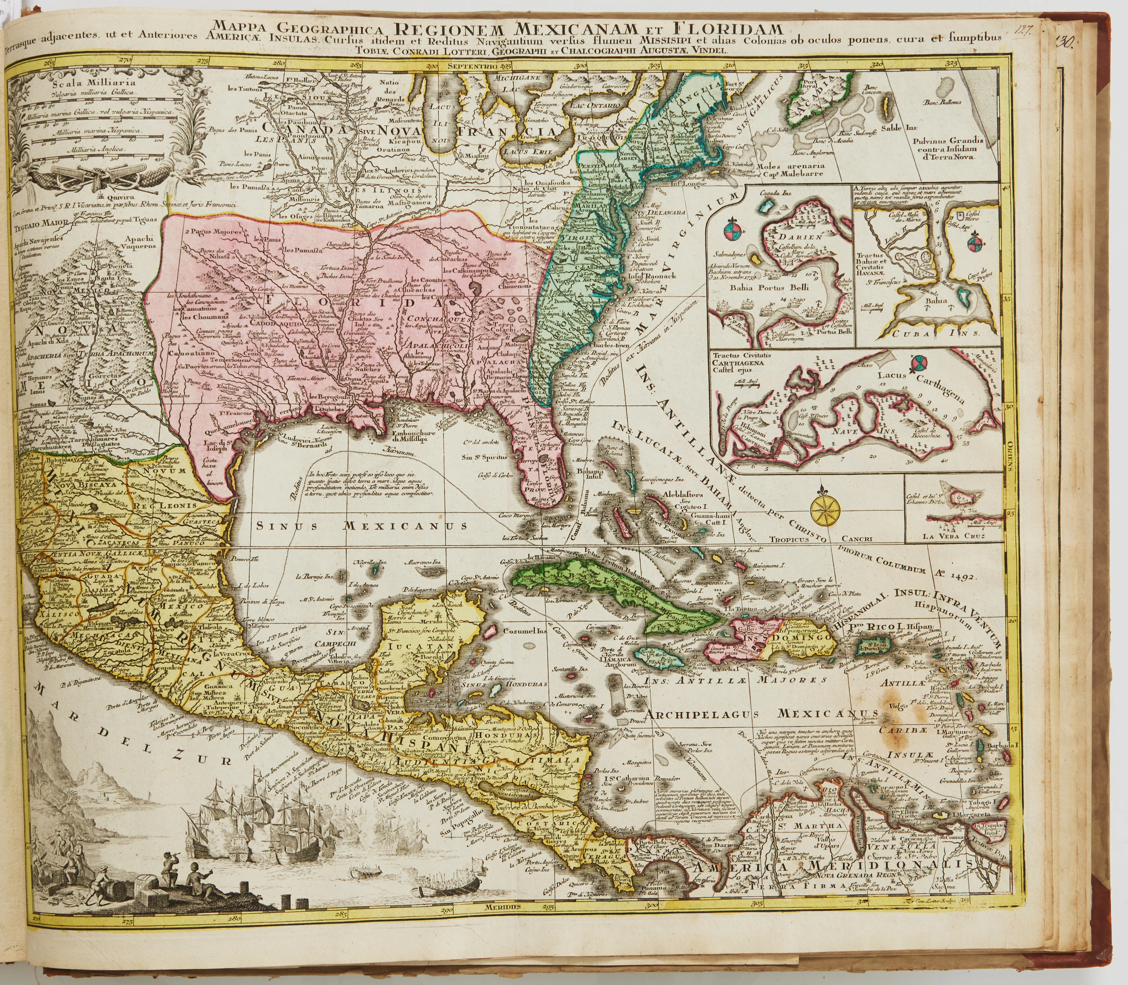 COMPOSITE ATLAS, MOSTLY LOTTER AND HOMANN ETC., with 113 hand-coloured