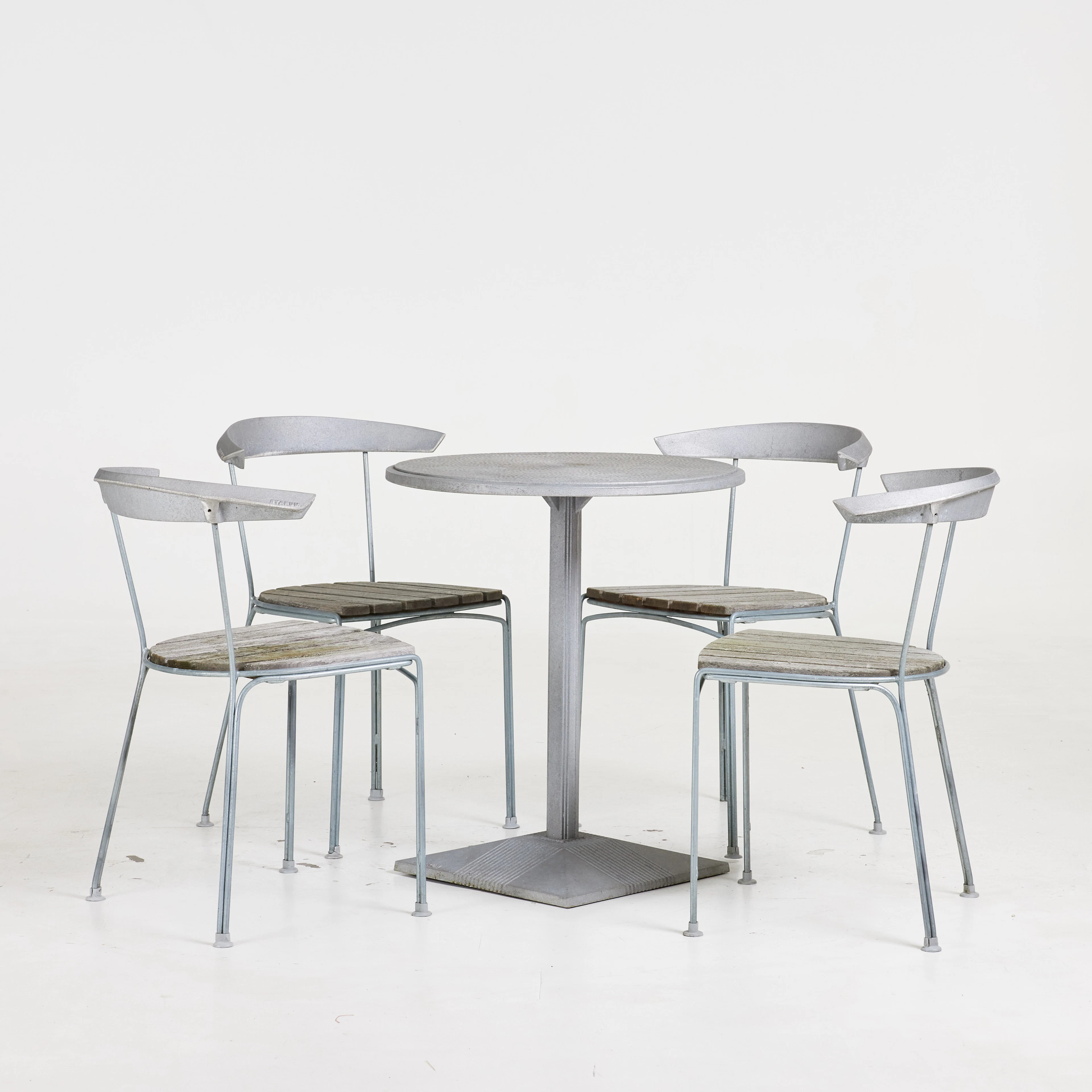 BYARUMS BRUK. Cafeset, 5 dlr, bord modell "Lund", stolar modell "Dover"