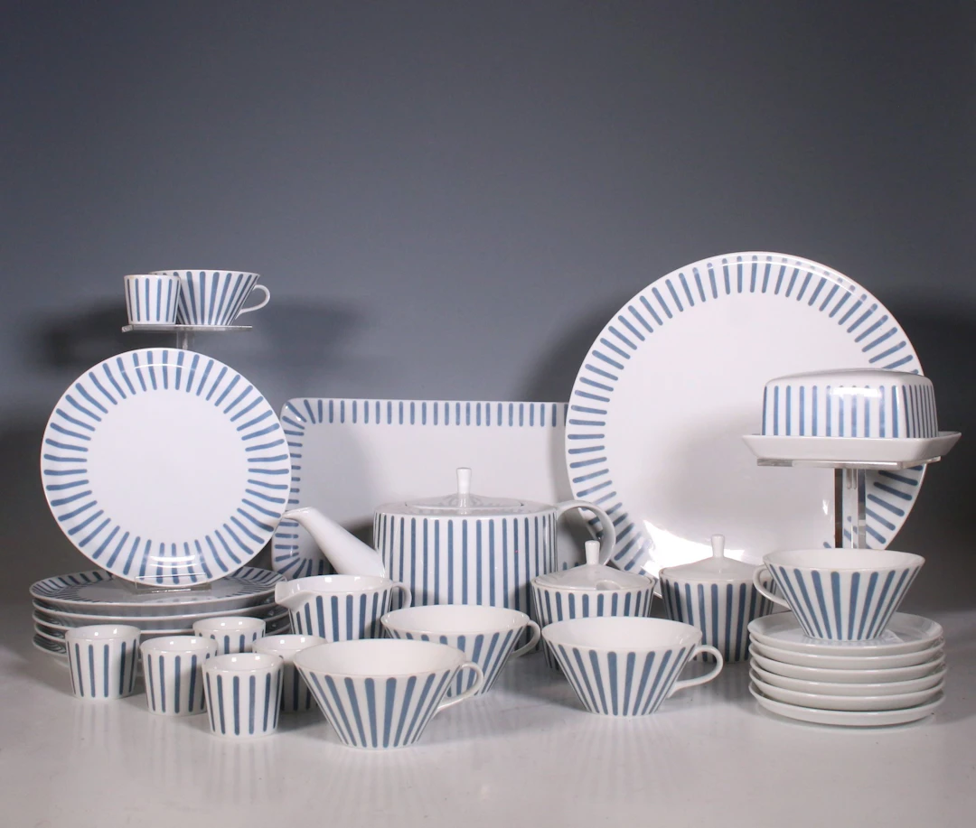 JUPP ERNST. Melitta Porzellanservice Serie "Zürich", 1960er Jahre, Deutschland.