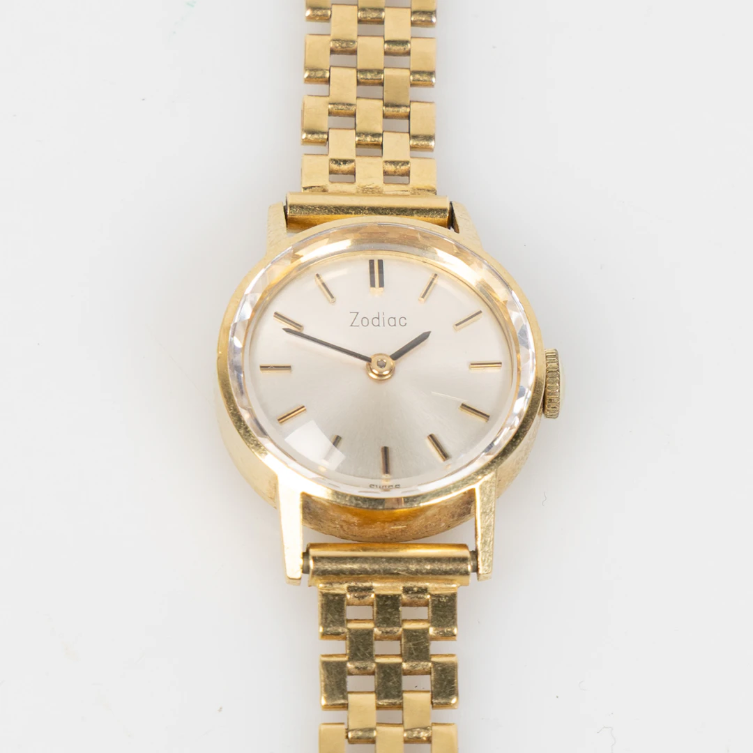 ZODIAC, armbandsur, 20 mm, 18K guld, ca 1970.