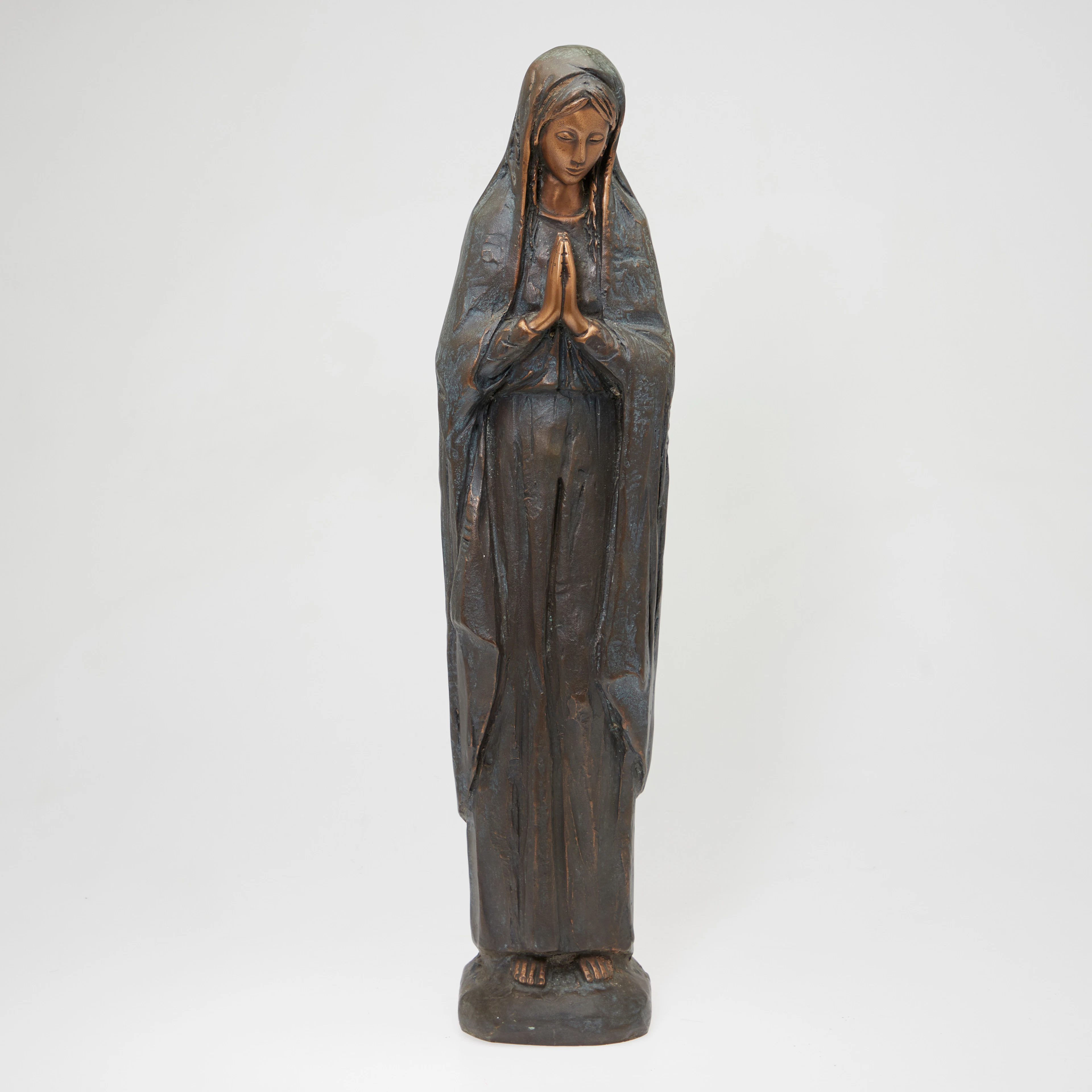 Madonna, Bronze, Skulptur.