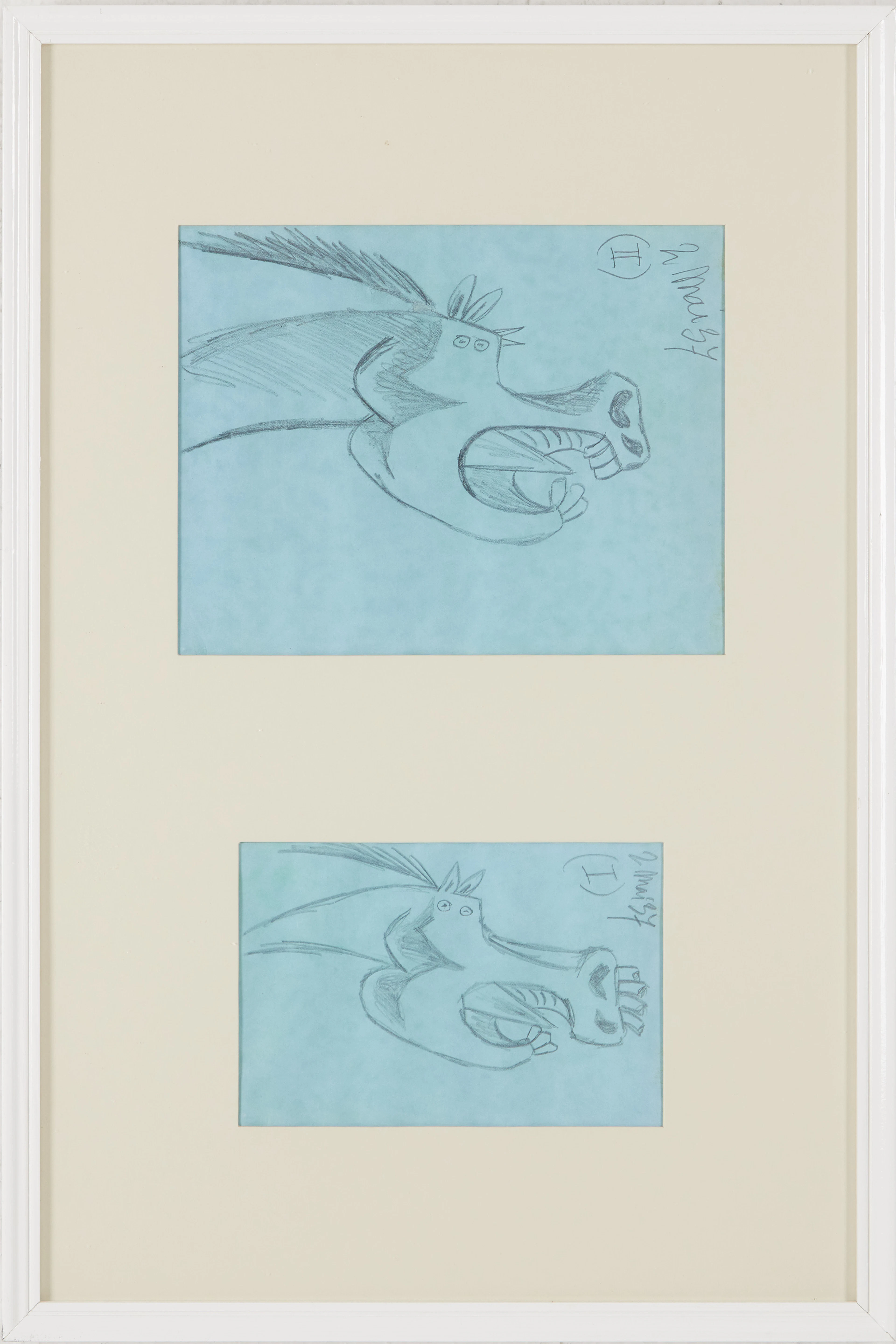 PABLO PICASSO. EFTER. Faksimilskiss, ur ”Guernica”, svensk utgåva