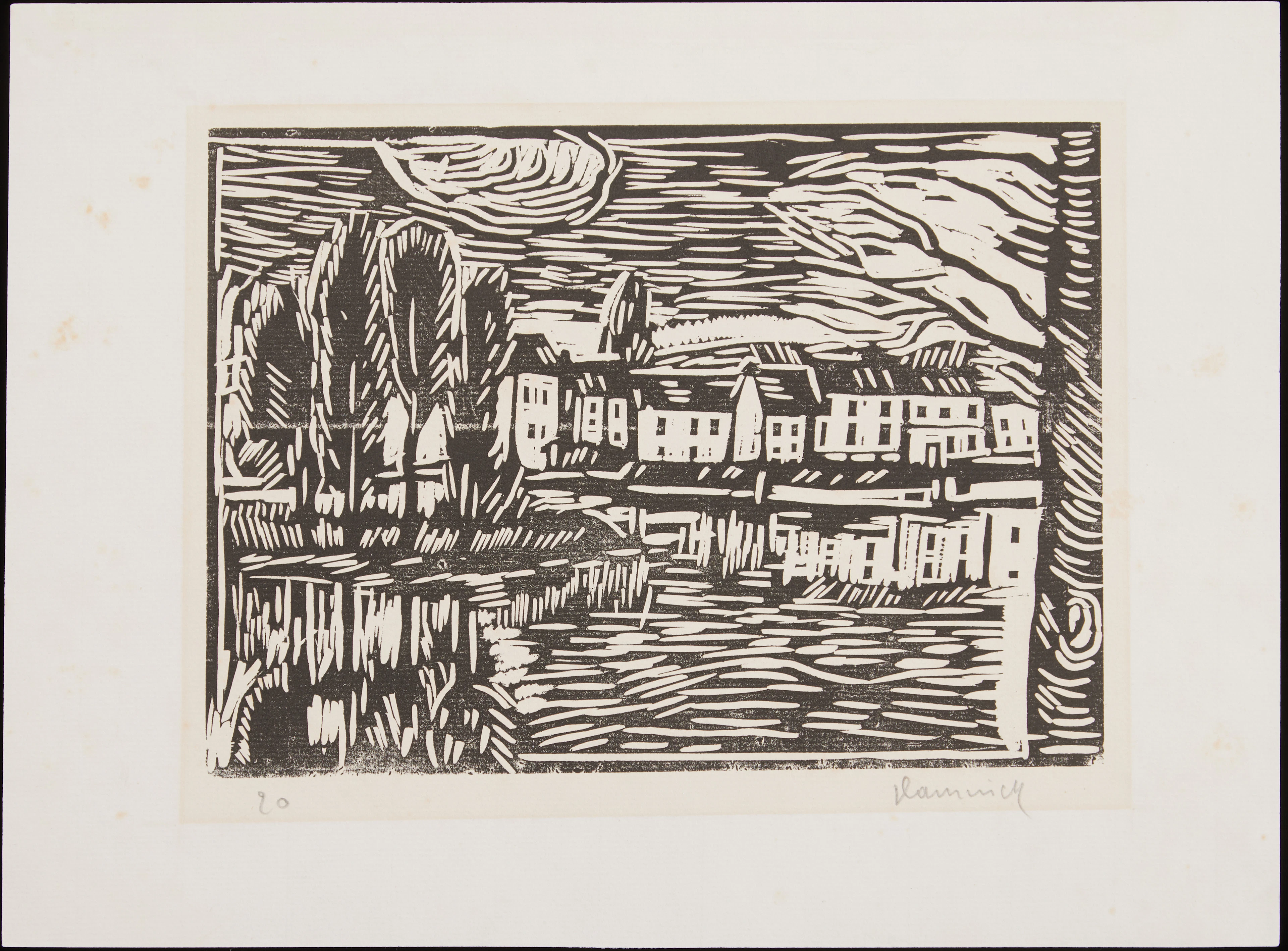 MAURICE DE VLAMINCK (1876-1958). "Argenteuil".