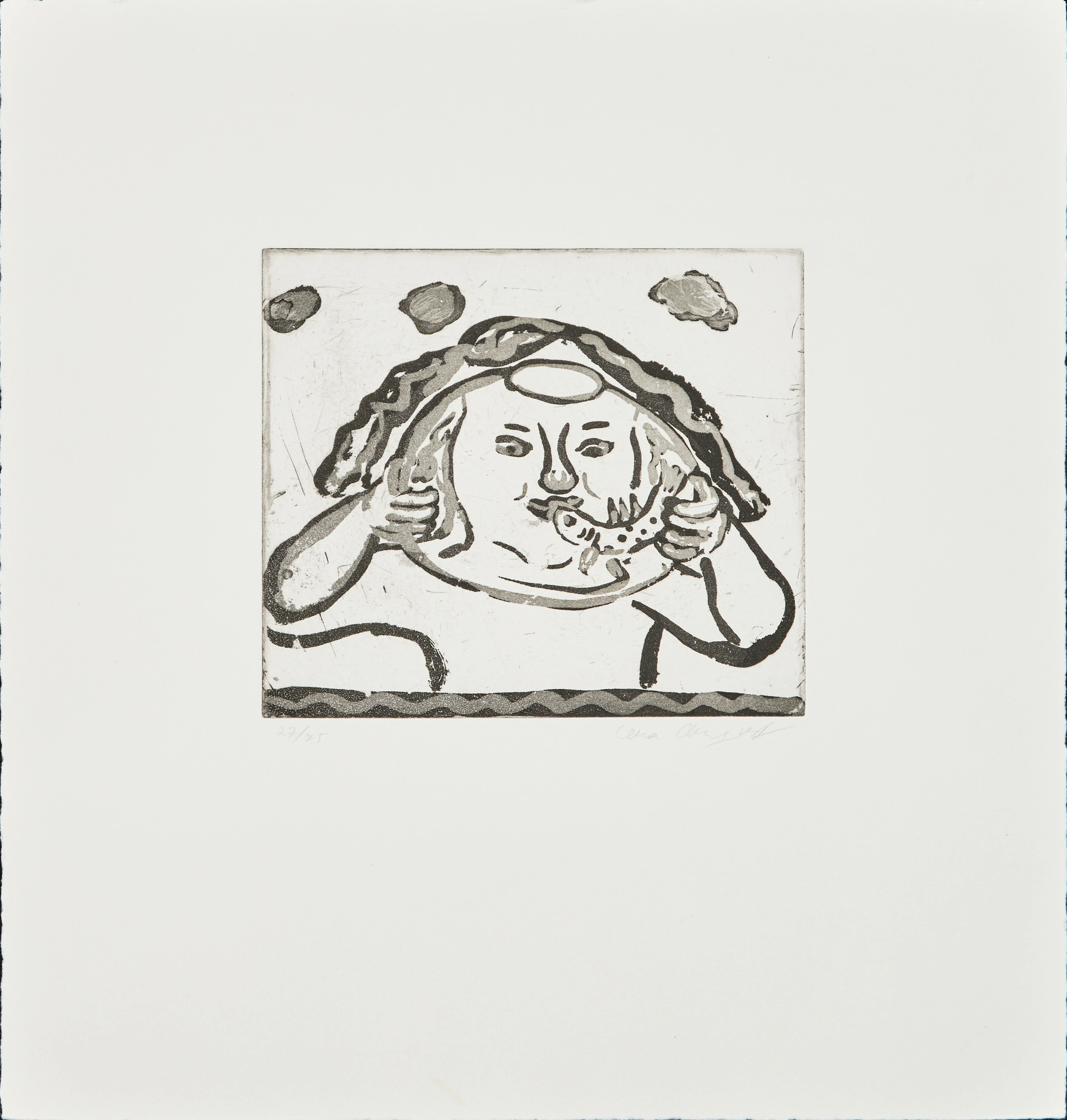 LENA CRONQVIST. "Fiskkyss II".