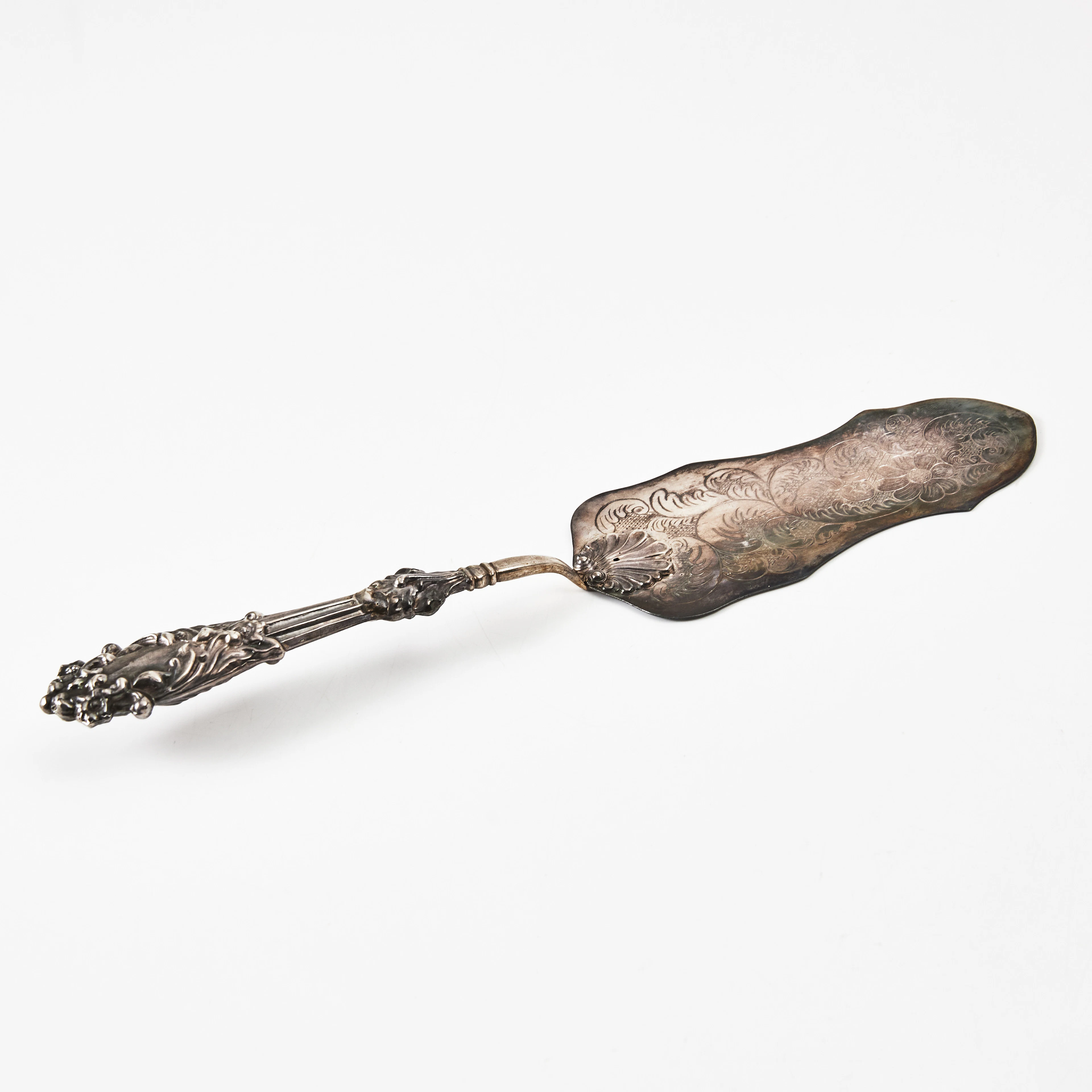 GUSTAF THEODOR FOLCKER. (Verksam, 1835-1877/1885). Tårtspade, silver