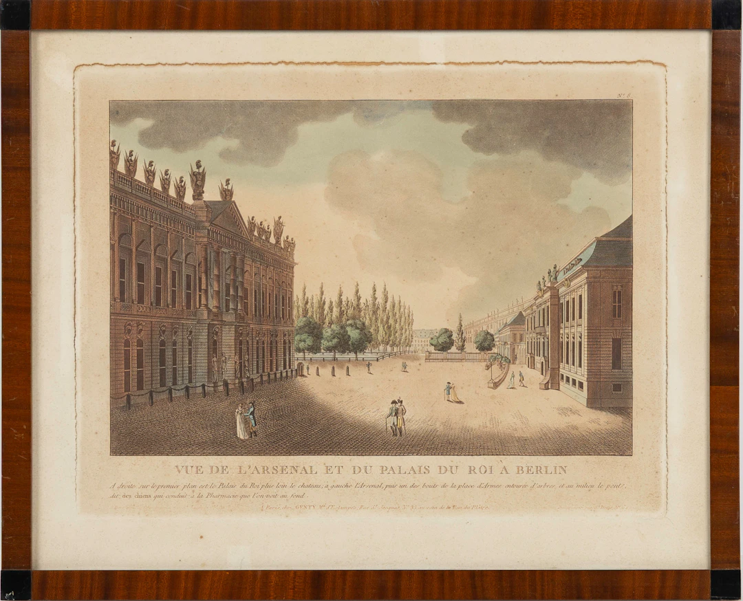 GEORG BALTHASAR PROBST (1732-1801). Karta. "Vue de L'Arsenal et du