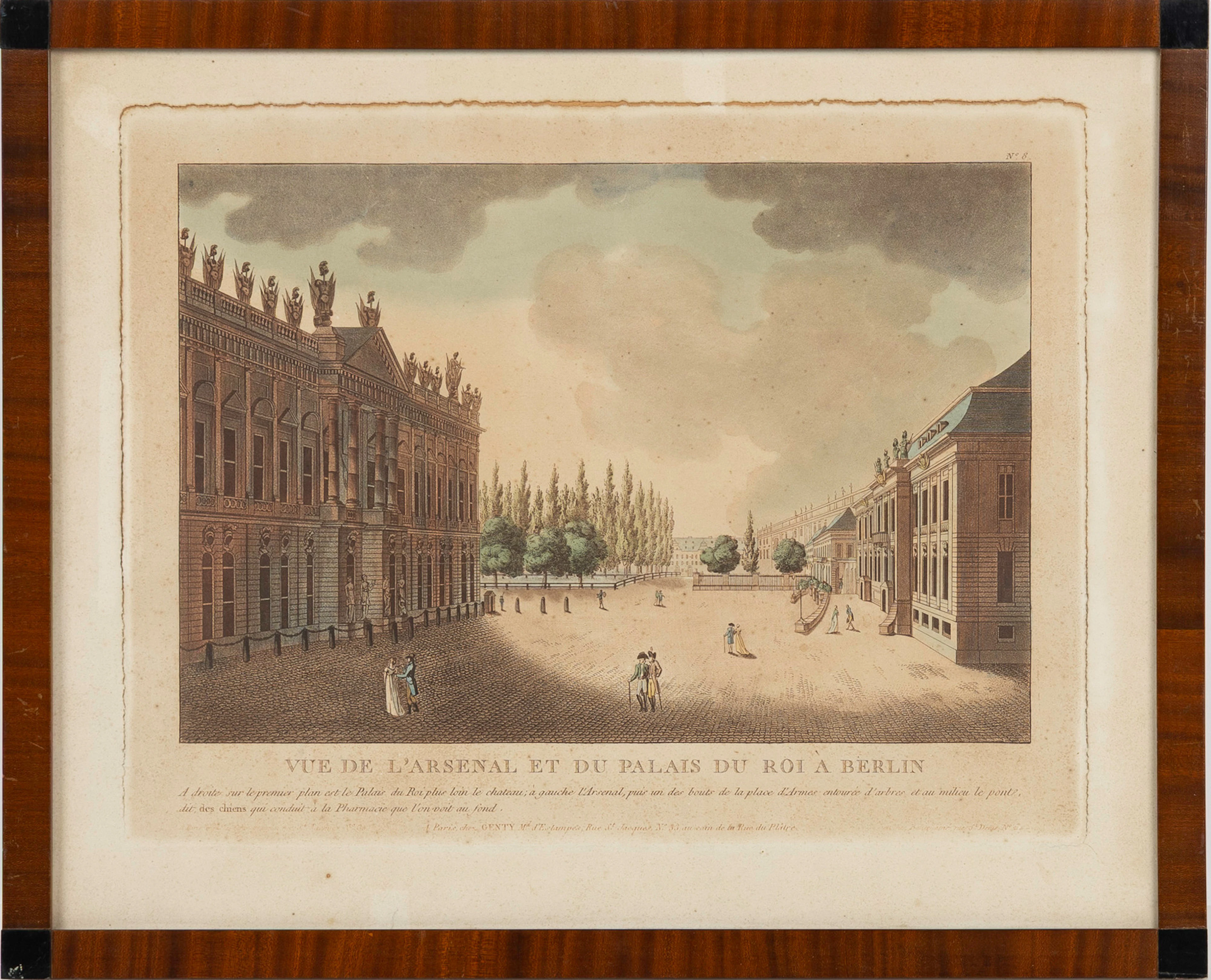 GEORG BALTHASAR PROBST (1732-1801). Karta. "Vue de L'Arsenal et du