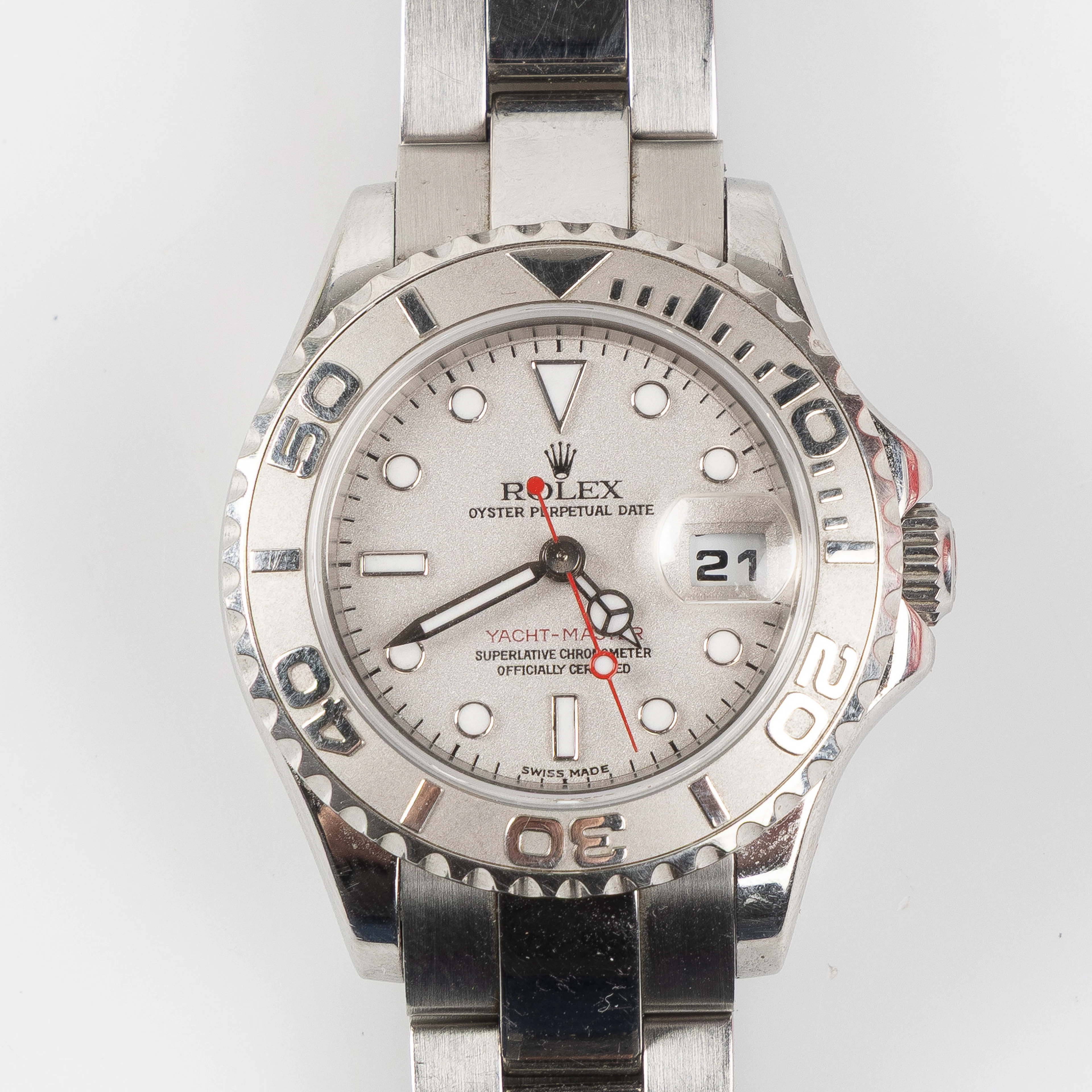 ROLEX, Oyster Perpetual, Yacht-Master, armbandsur, 29,5 mm, stål, ca 1998.