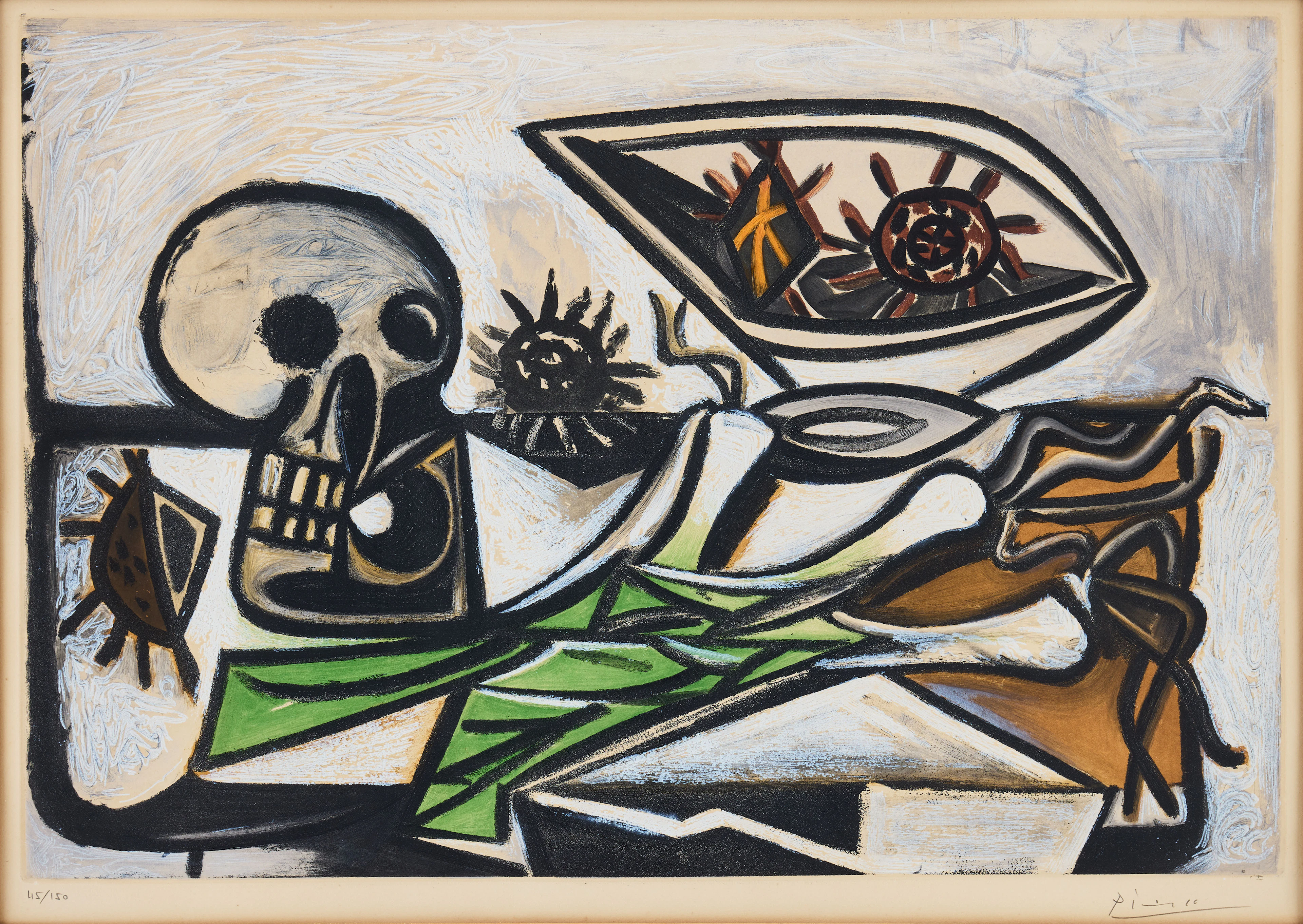 PABLO PICASSO. After "Nature Morte au Crâne".