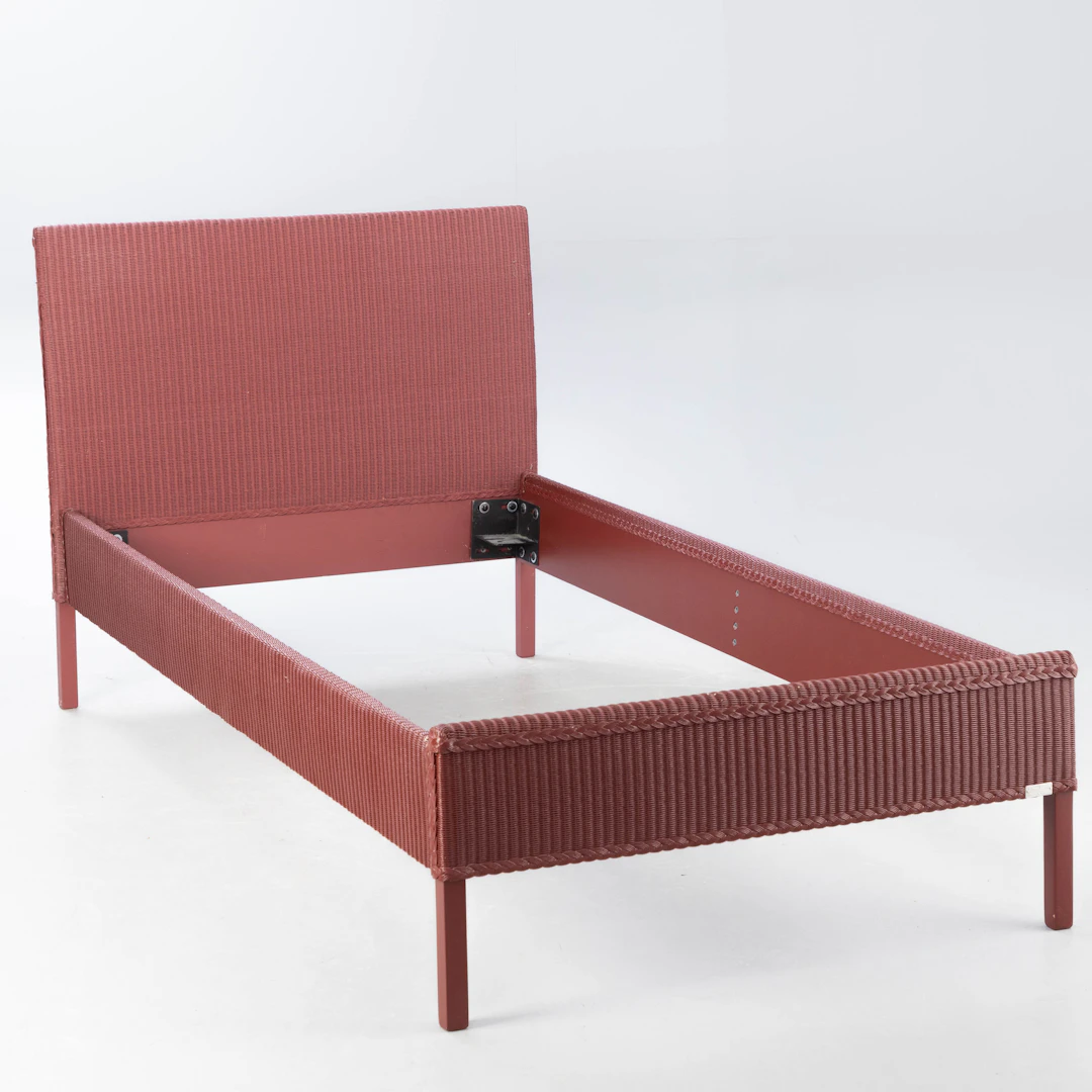LLOYD LOOM. Paar Betten, Italien, 2. Hälfte 20. Jh. (2).