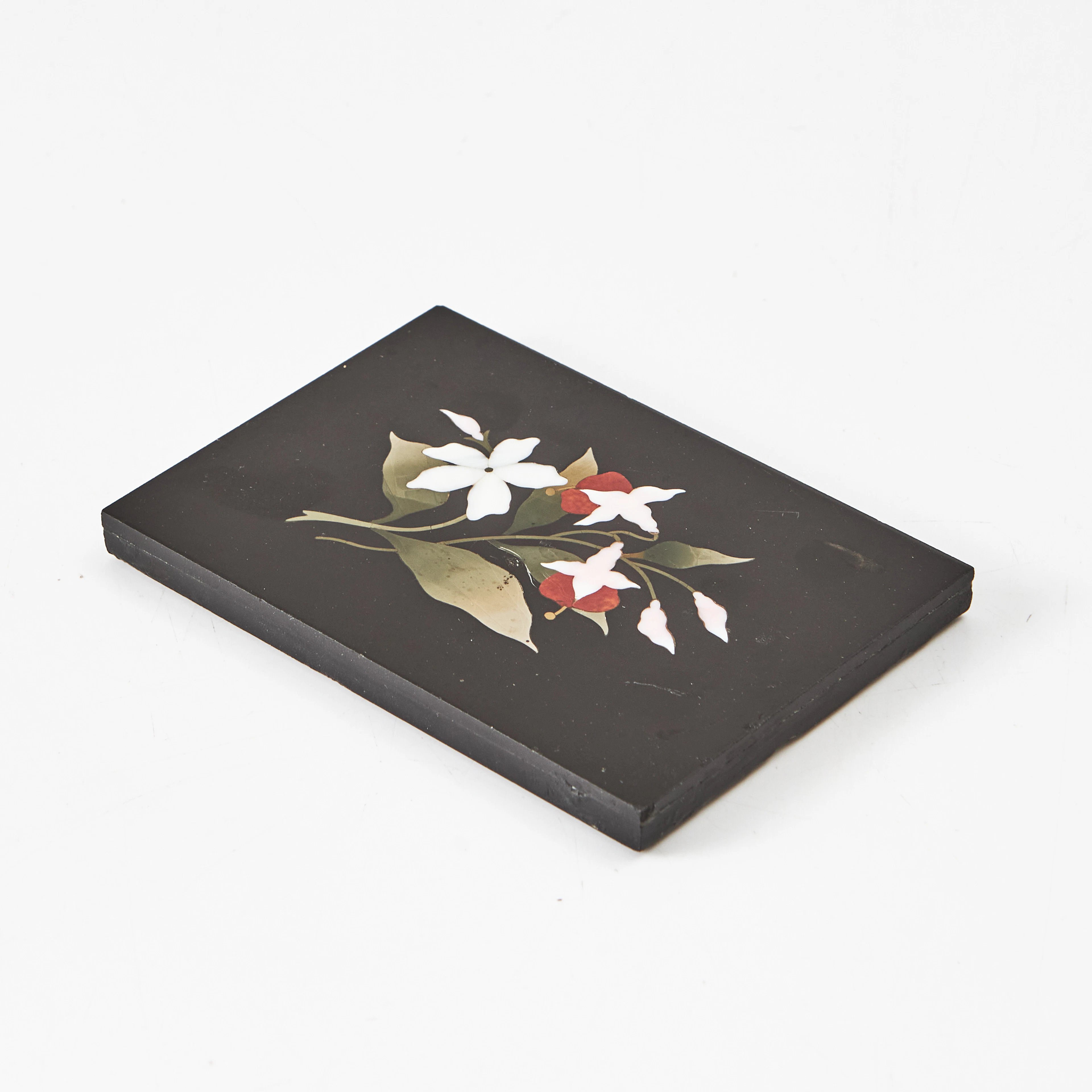 PIETRA DURA, stenmosaik, Florens, 1800-talets andra hälft. blomsterkvist