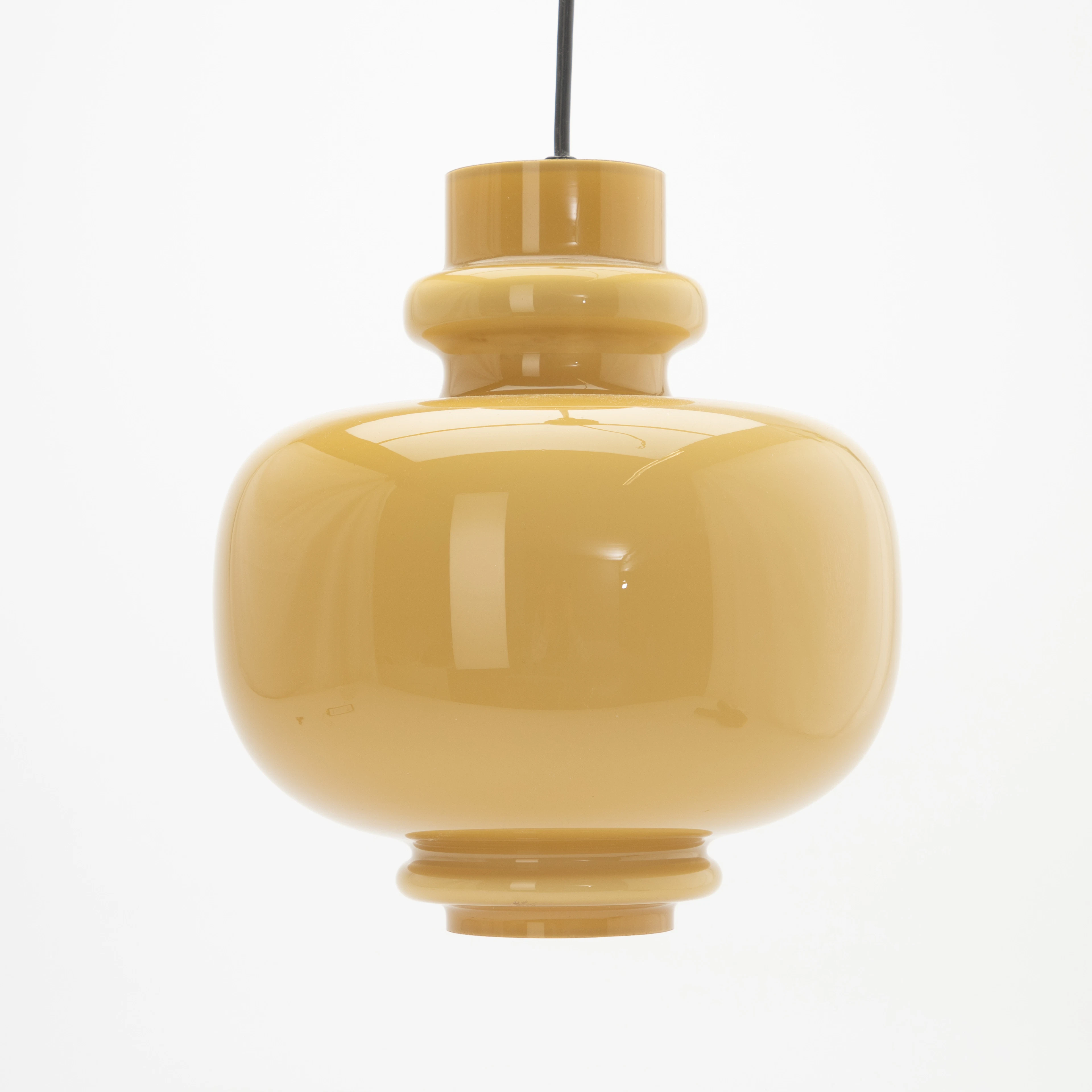 HANS-AGNE JAKOBSSON. Glas Pendelleuchte Oplight 75, AB Markaryd Schweden