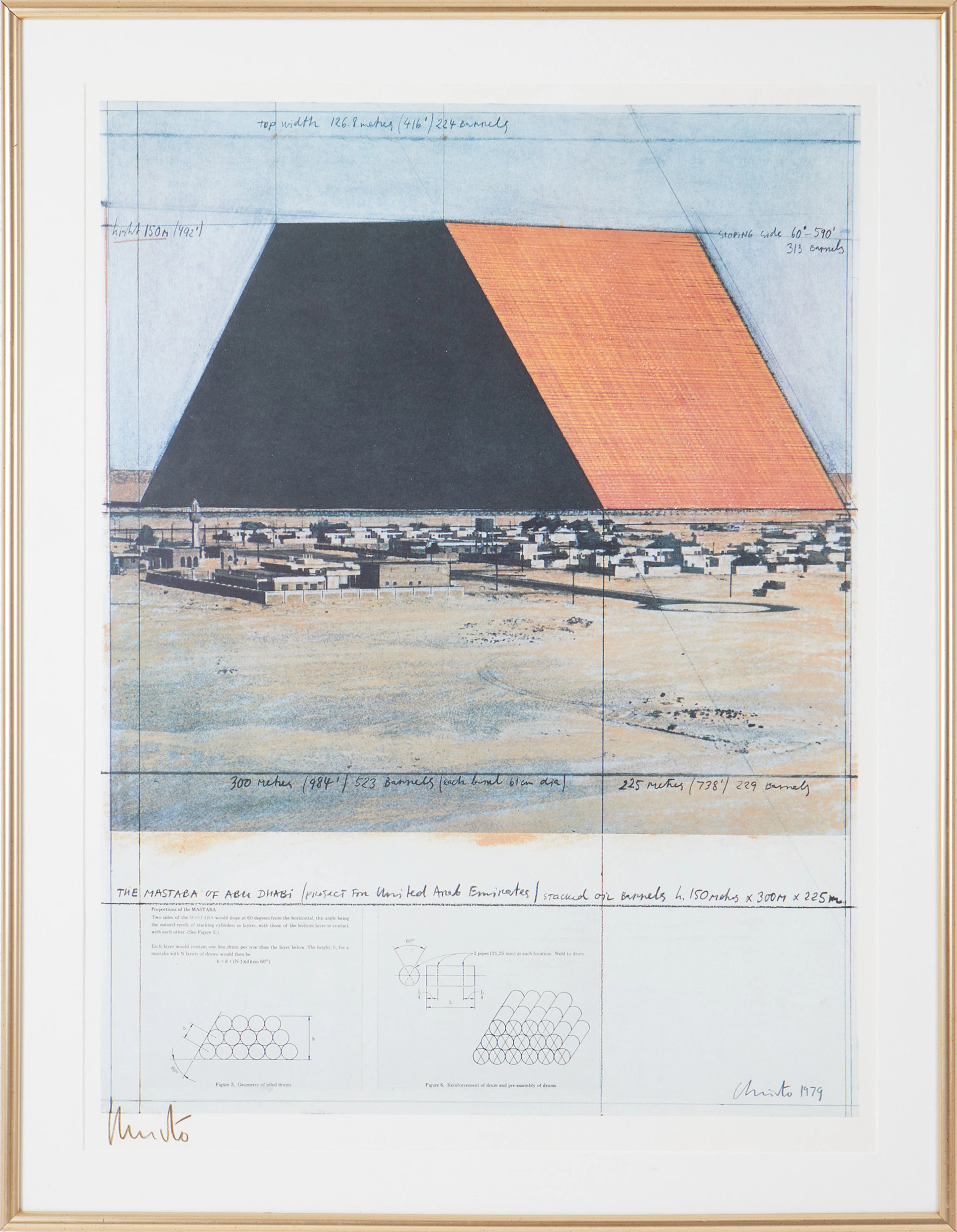 CHRISTO & JEANE-CLAUDE. The Mastaba of Abu Dhabi (Project for United