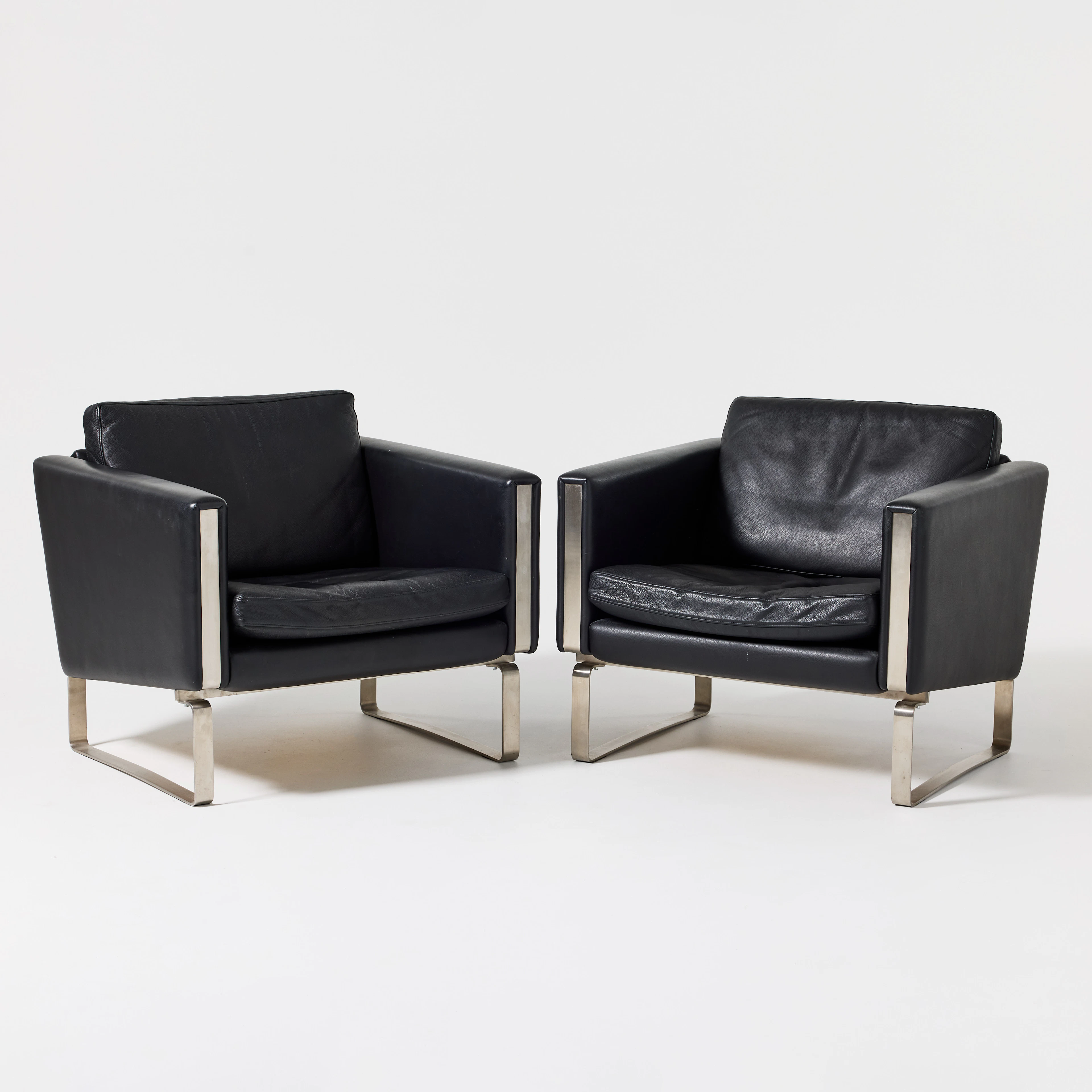 HANS J WEGNER. Fåtöljer, ett par, Carl Hansen & Søn, Danmark, modell