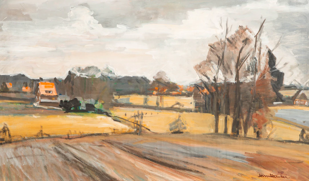 HERMANN JUNKER (1903-1985). Norddeutsche Herbstlandschaft.