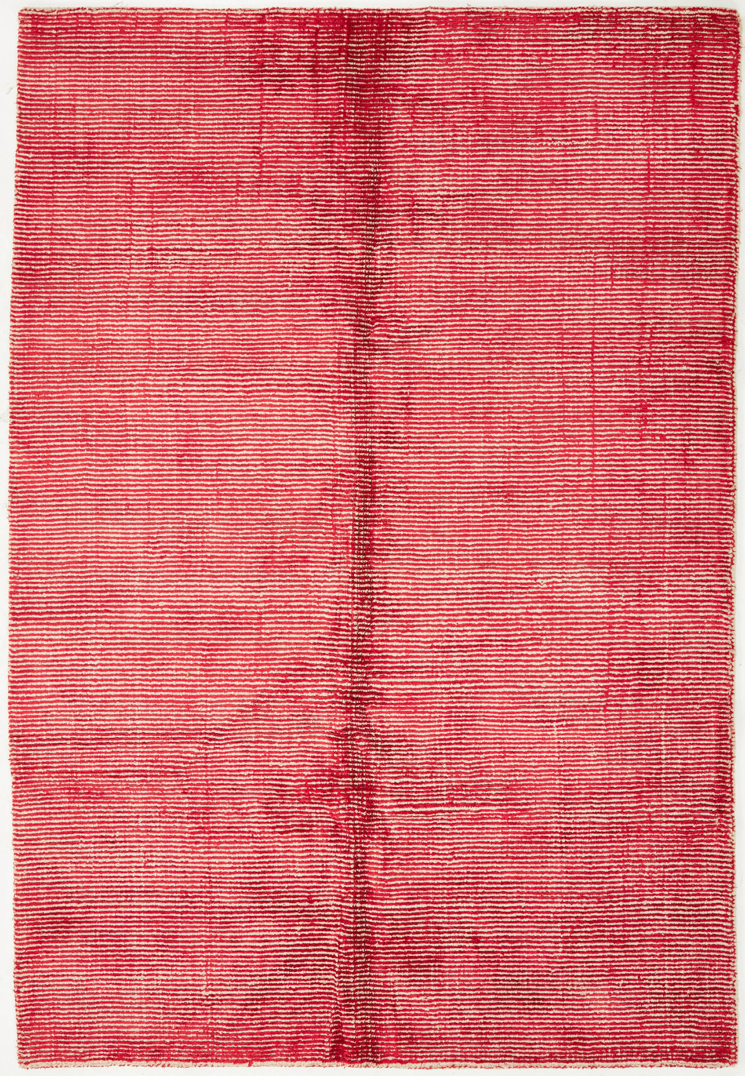 MATTA. Modern, röd botten, ca 230x162 cm.