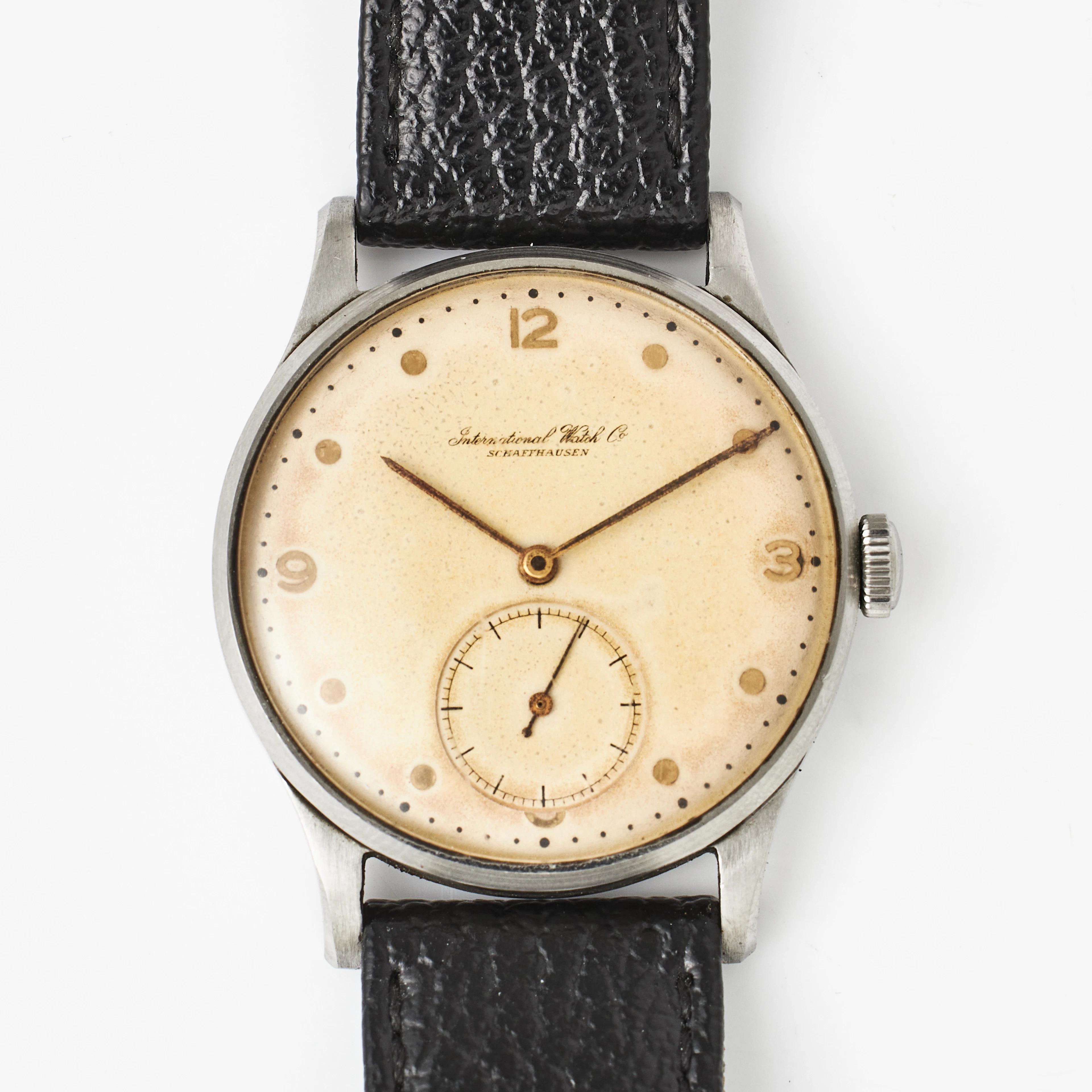 IWC, Schaffhausen, armbandsur, 33 mm, stål, ca 1945.
