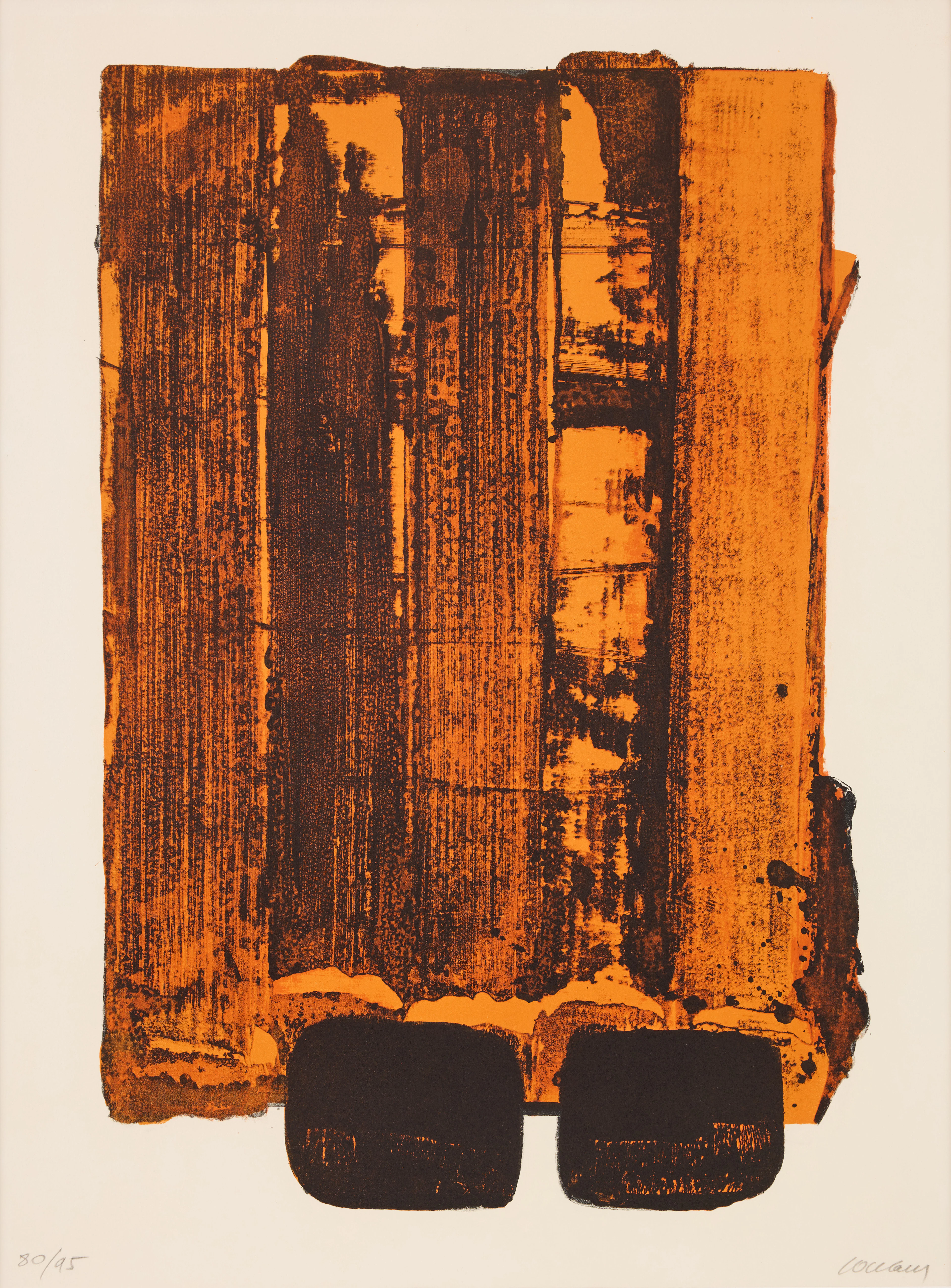 PIERRE SOULAGES (FRANCE 1919-2022). "Lithographie no. 34".