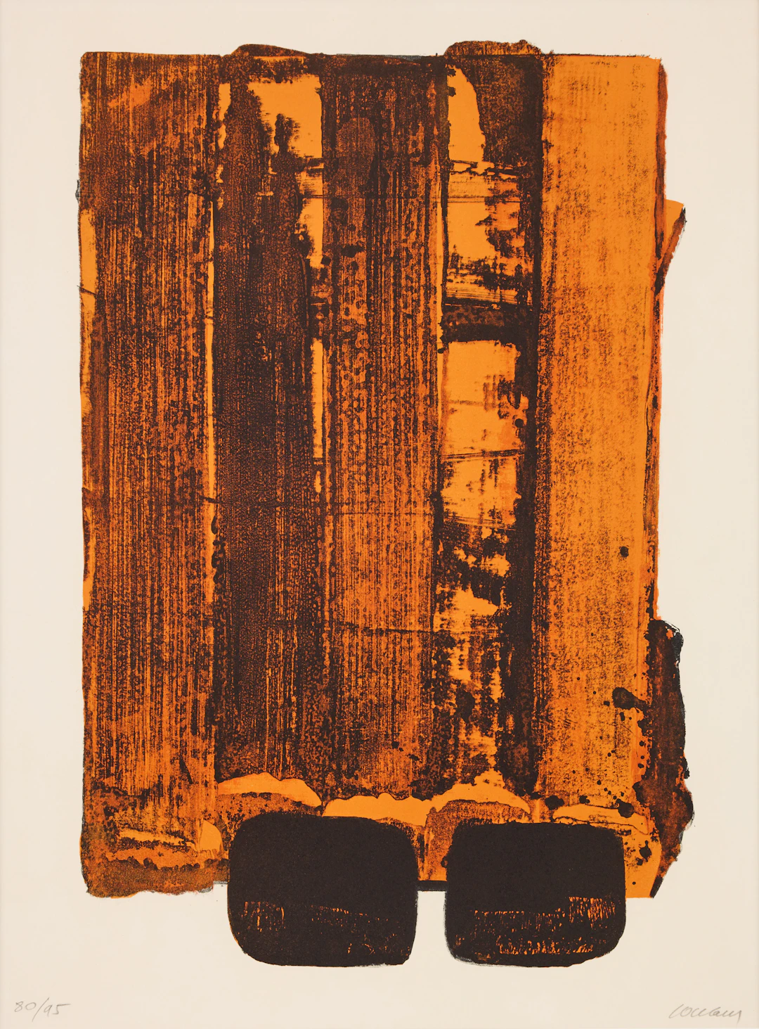 PIERRE SOULAGES (FRANCE 1919-2022). "Lithographie no. 34".