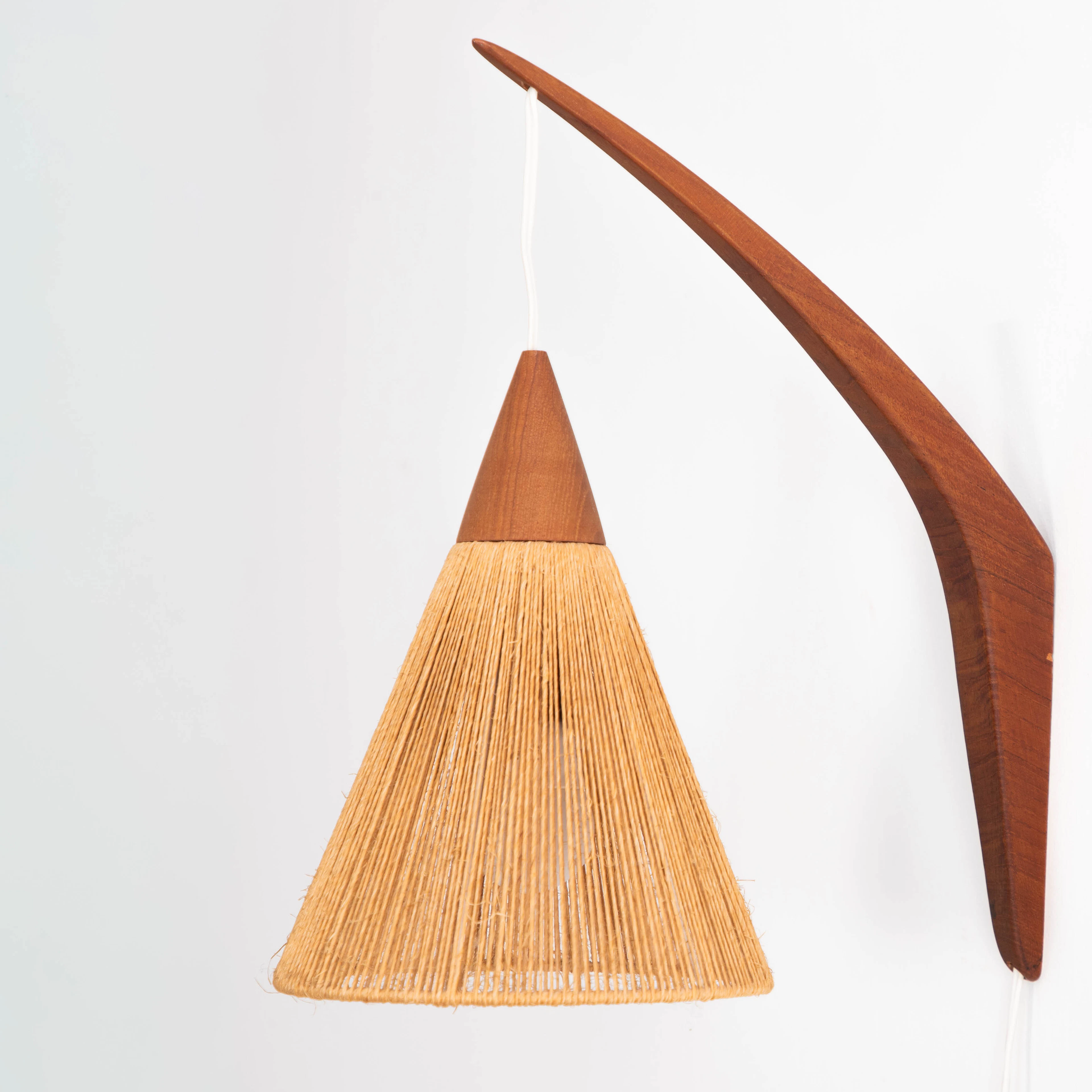 Wandlampe aus Teak, Dänemark 1960er Jahre, Ib Fabiansen für Fog &