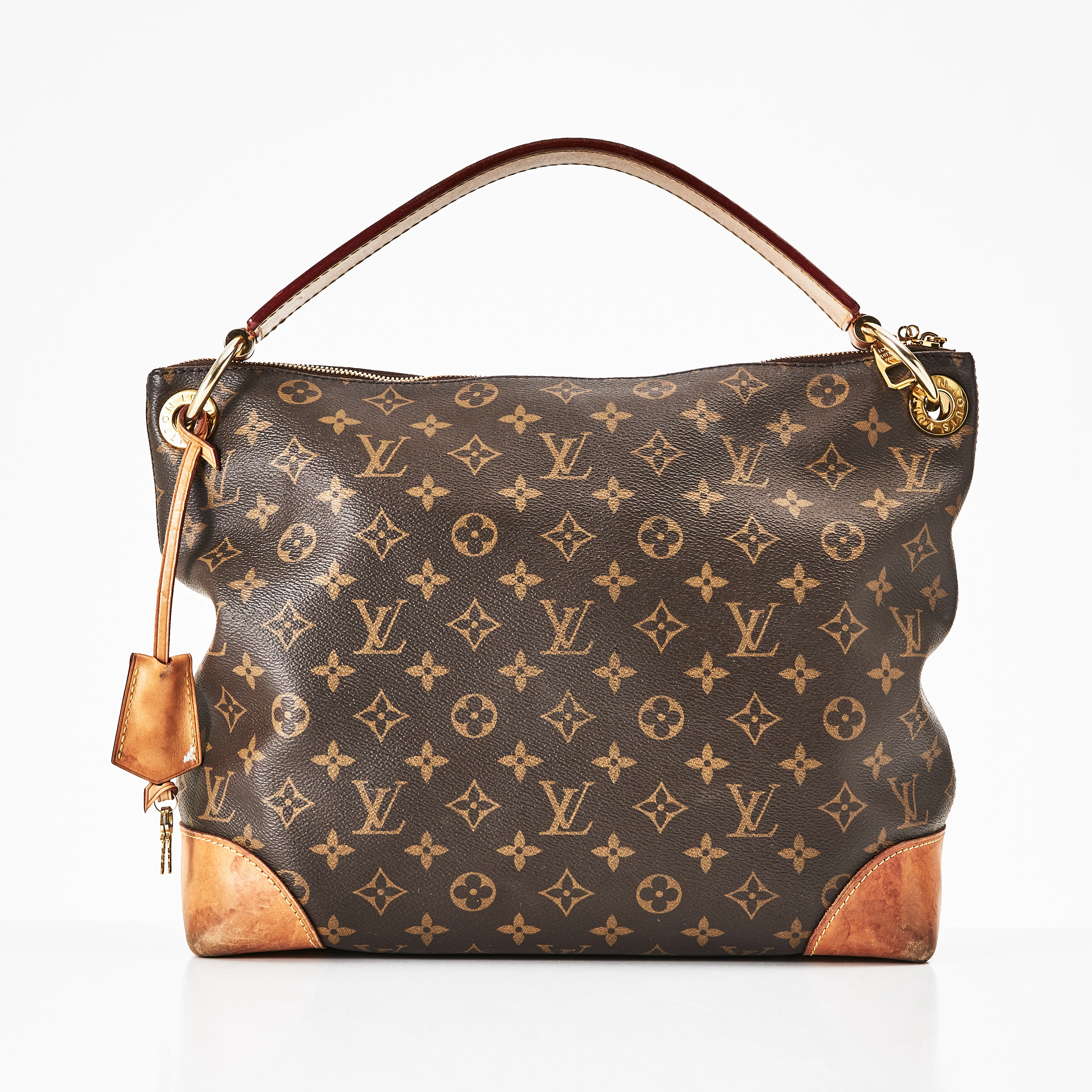LOUIS VUITTON, "Berri MM", handväska, monogramcanvas med detaljer