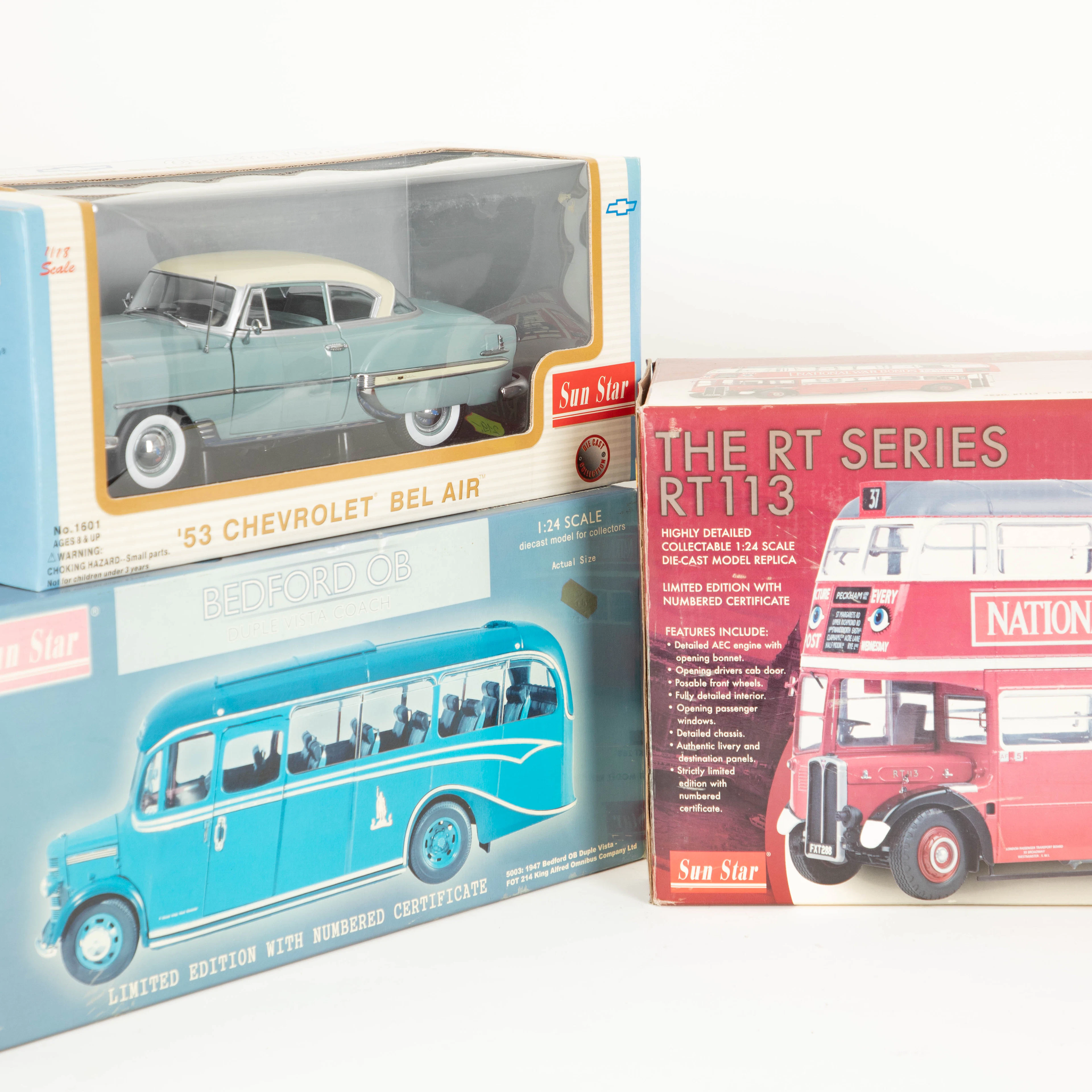 SUN STAR. Doppeldeckerbus, Series RT 113, Bedford OB 1:24, Chevrolet