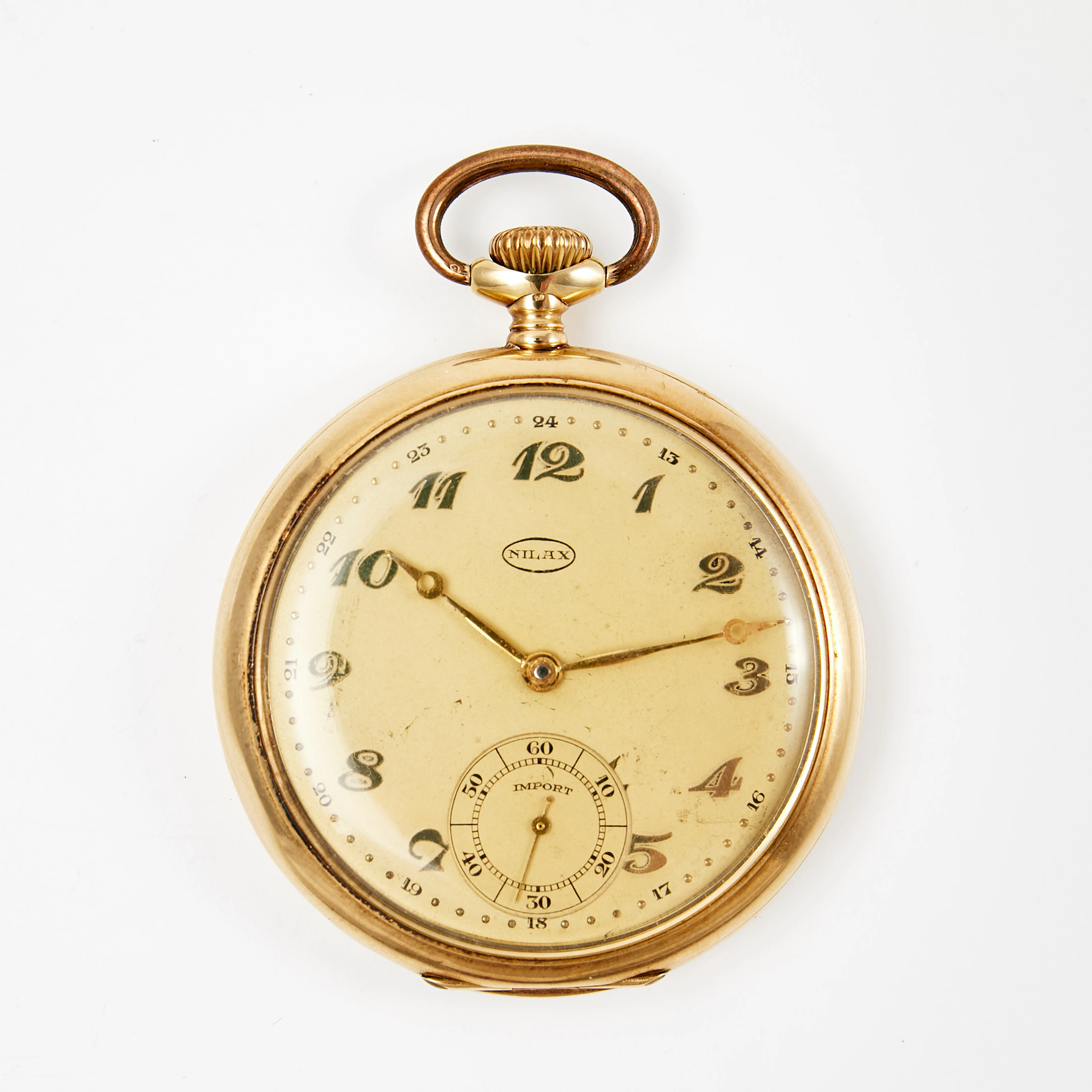 ILAX Import, fickur, yttre boett i 14 k guld, inre boettlock metall