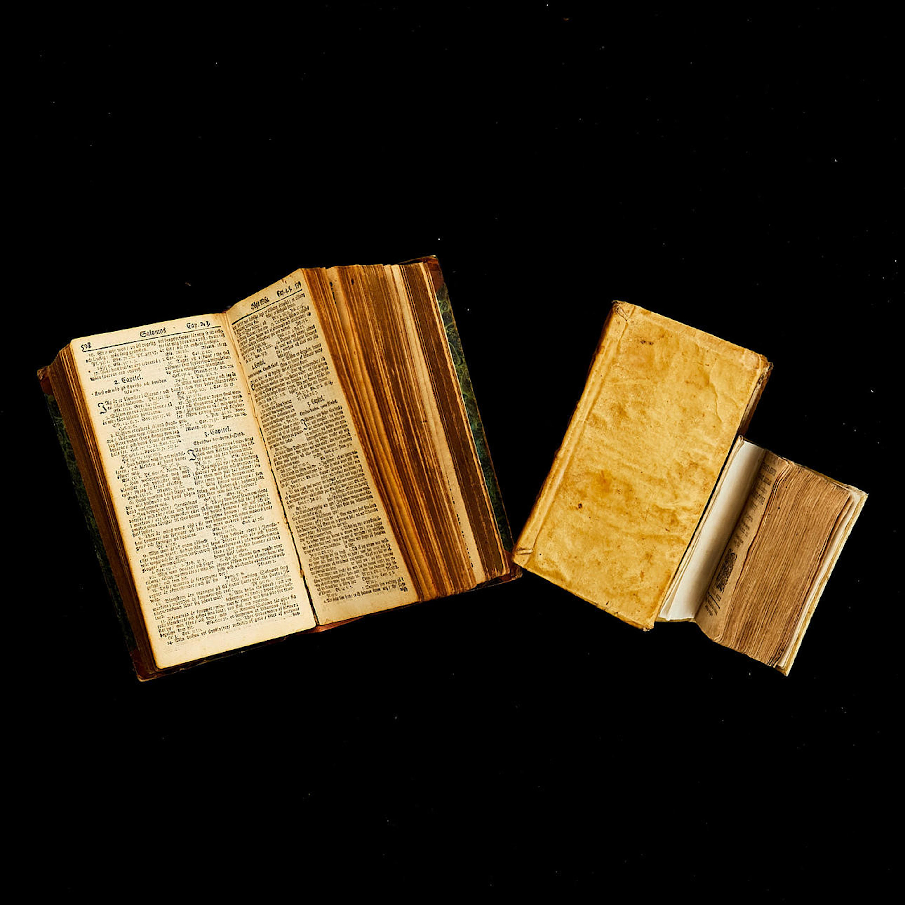 BÖCKER, 3 st, 1700-tal, Bibel, den s k "Molins bibel", 1720, Caeremoniale