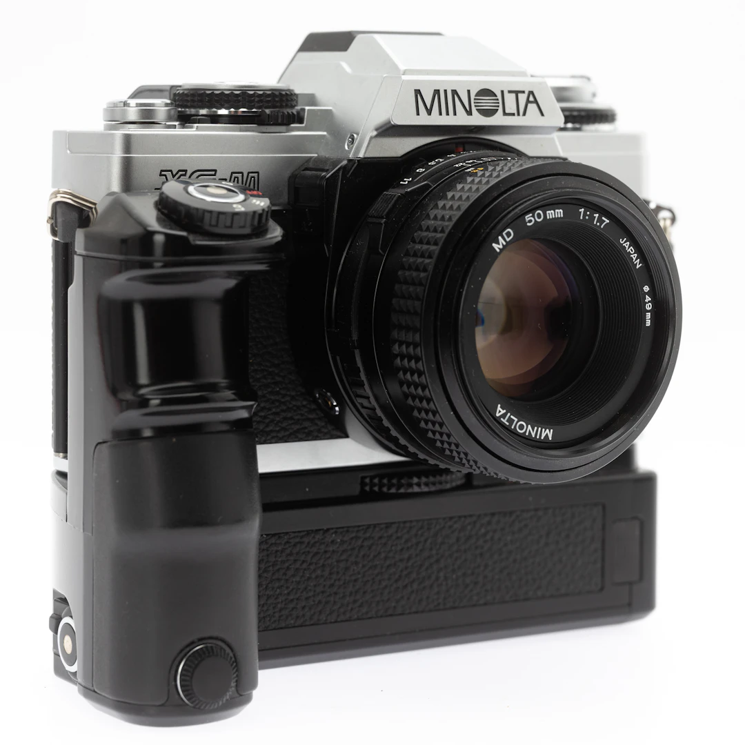 Minolta XG-M, 35mm Spiegelreflexkamera ( SN 2131001 ) mit Minolta