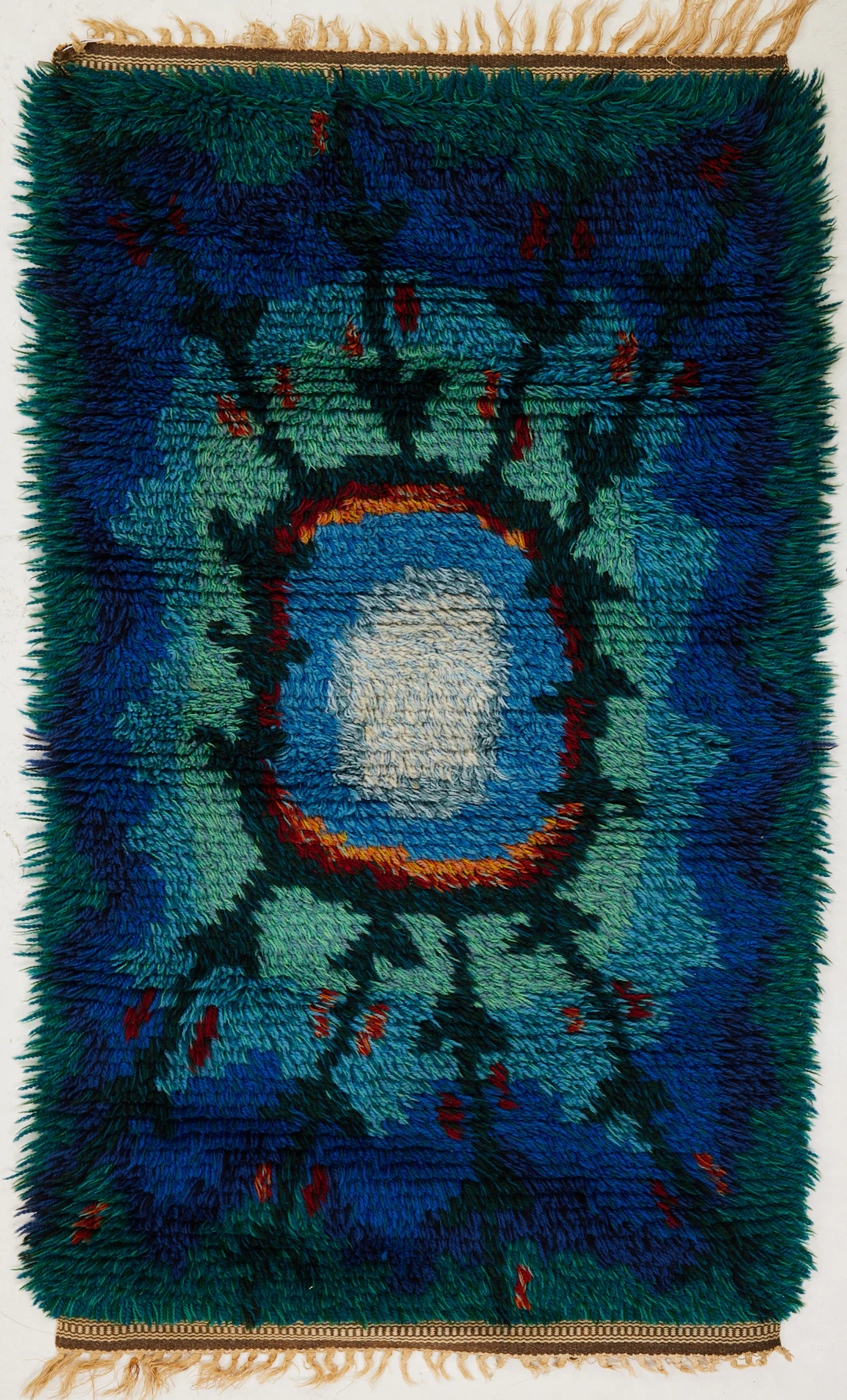 RYAMATTA. Abstrakt motiv, Finland, 1900-talets mitt.