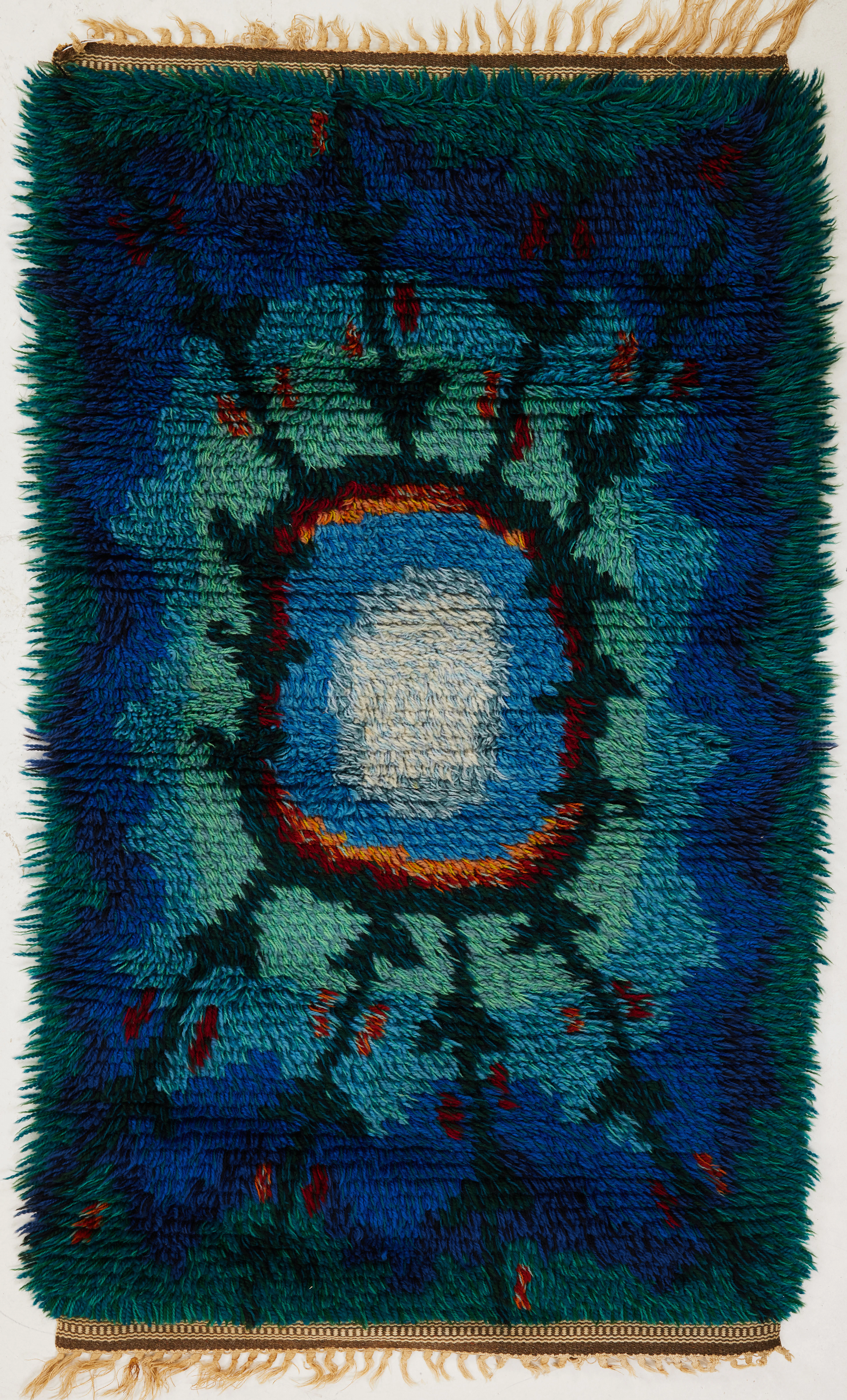 RYAMATTA. Abstrakt motiv, Finland, 1900-talets mitt.