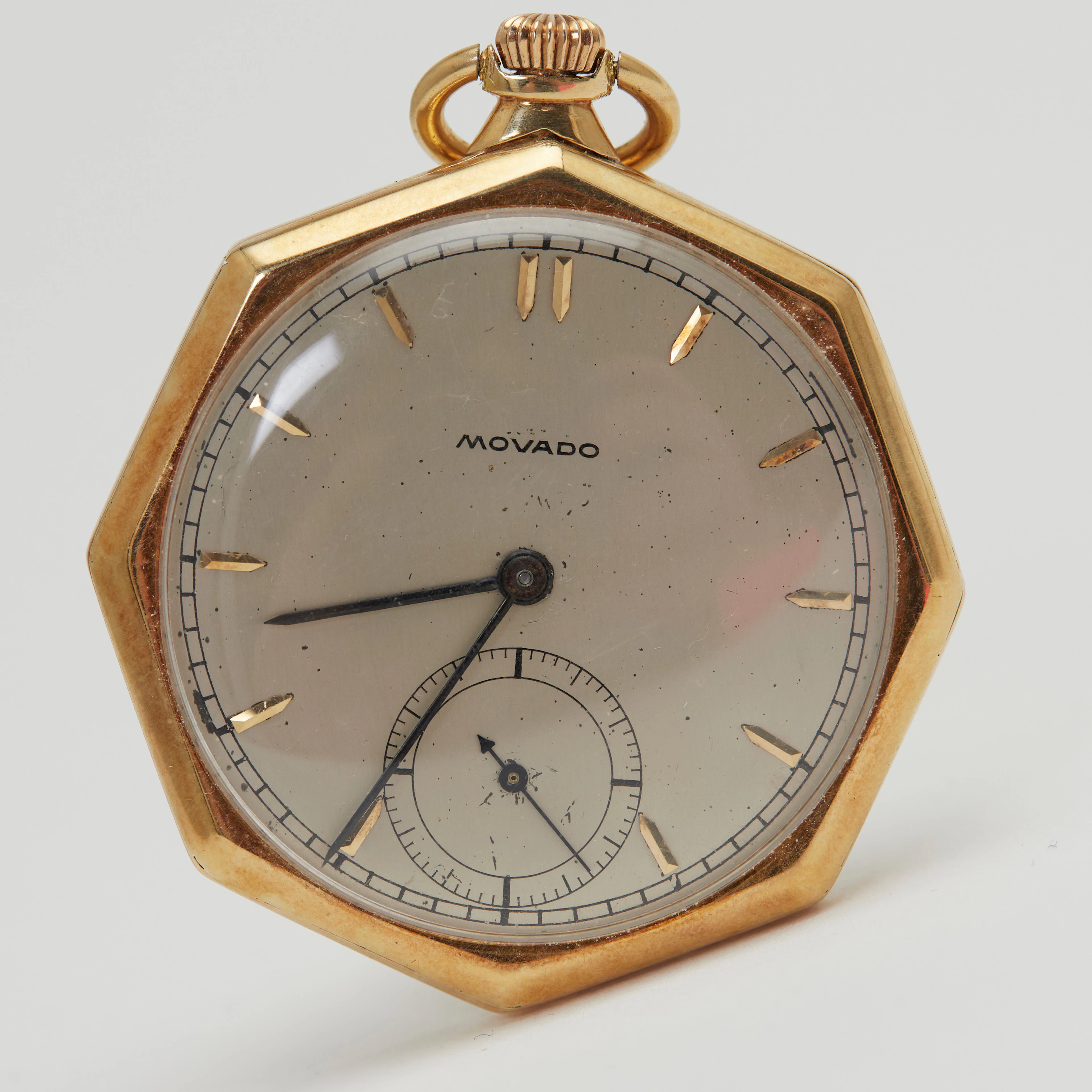 MOVADO. Lépine-Taschenuhr, 585er Gelbgold, um 1930, Schweiz.