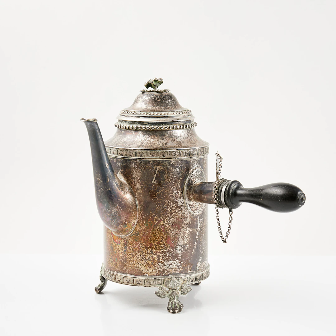 KAFFEKANNA. Silver, Samuel Pettersson (1859-1898), Linköping, 1895
