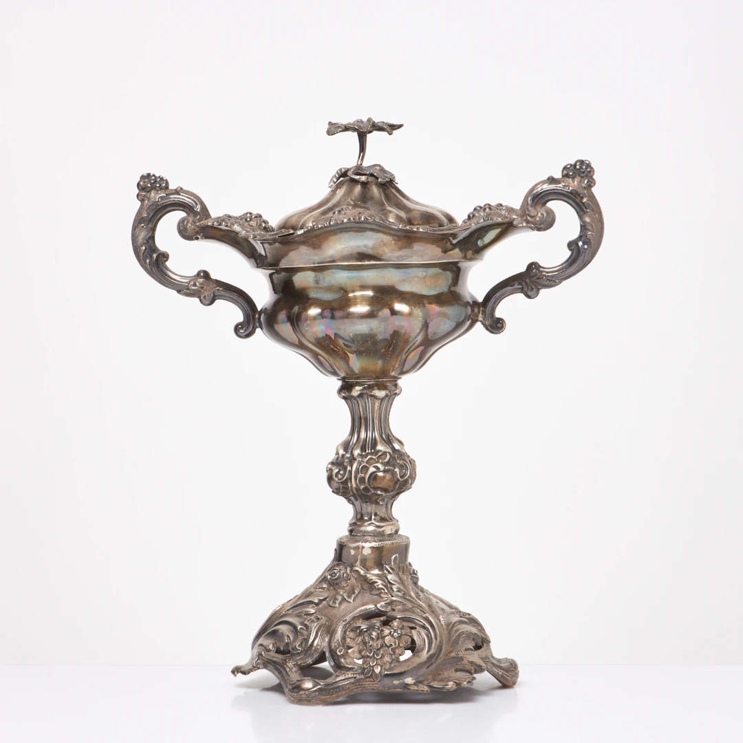 LOCKPOKAL, silver, Johan Olof Östlund, Gävle, 1856.