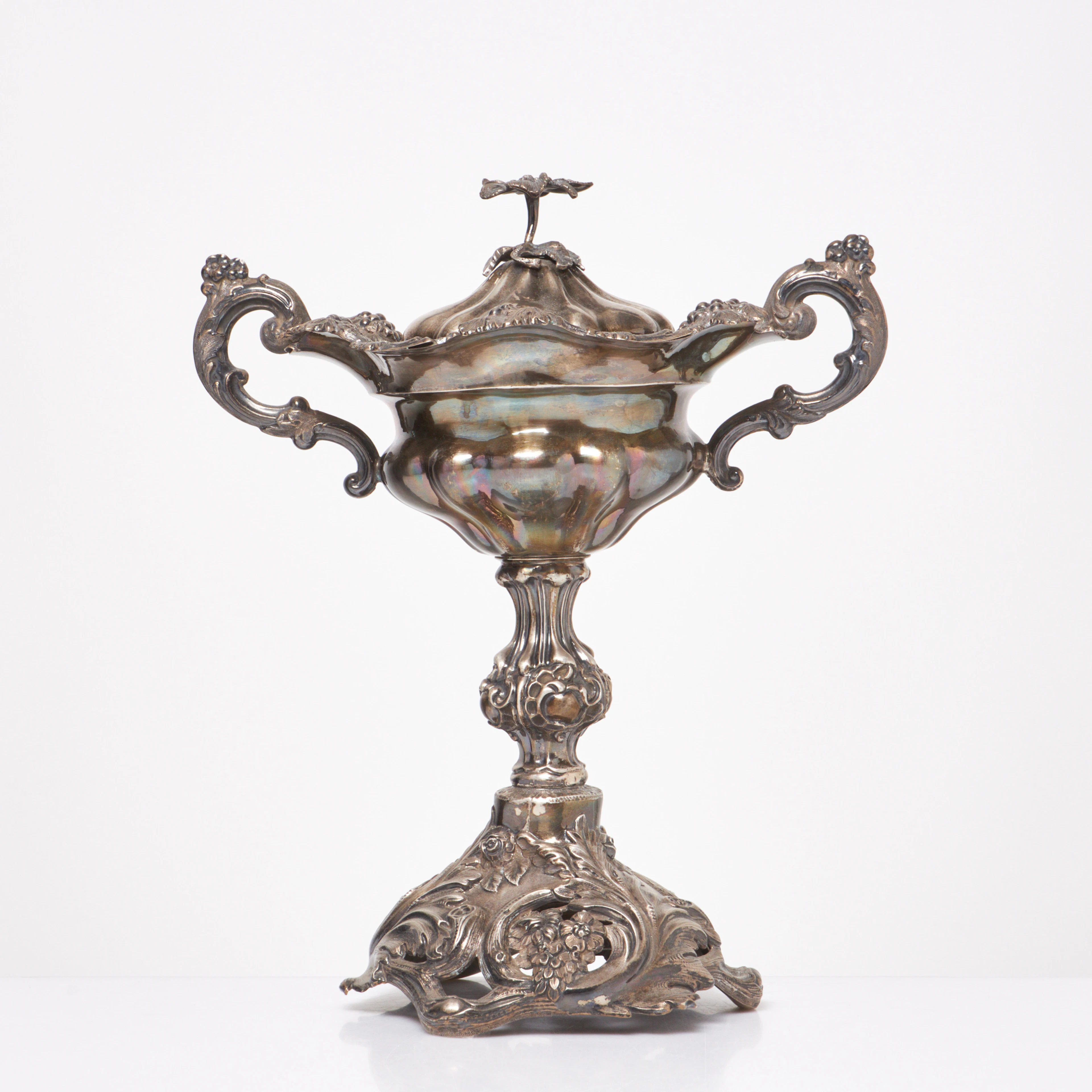 LOCKPOKAL, silver, Johan Olof Östlund, Gävle, 1856.