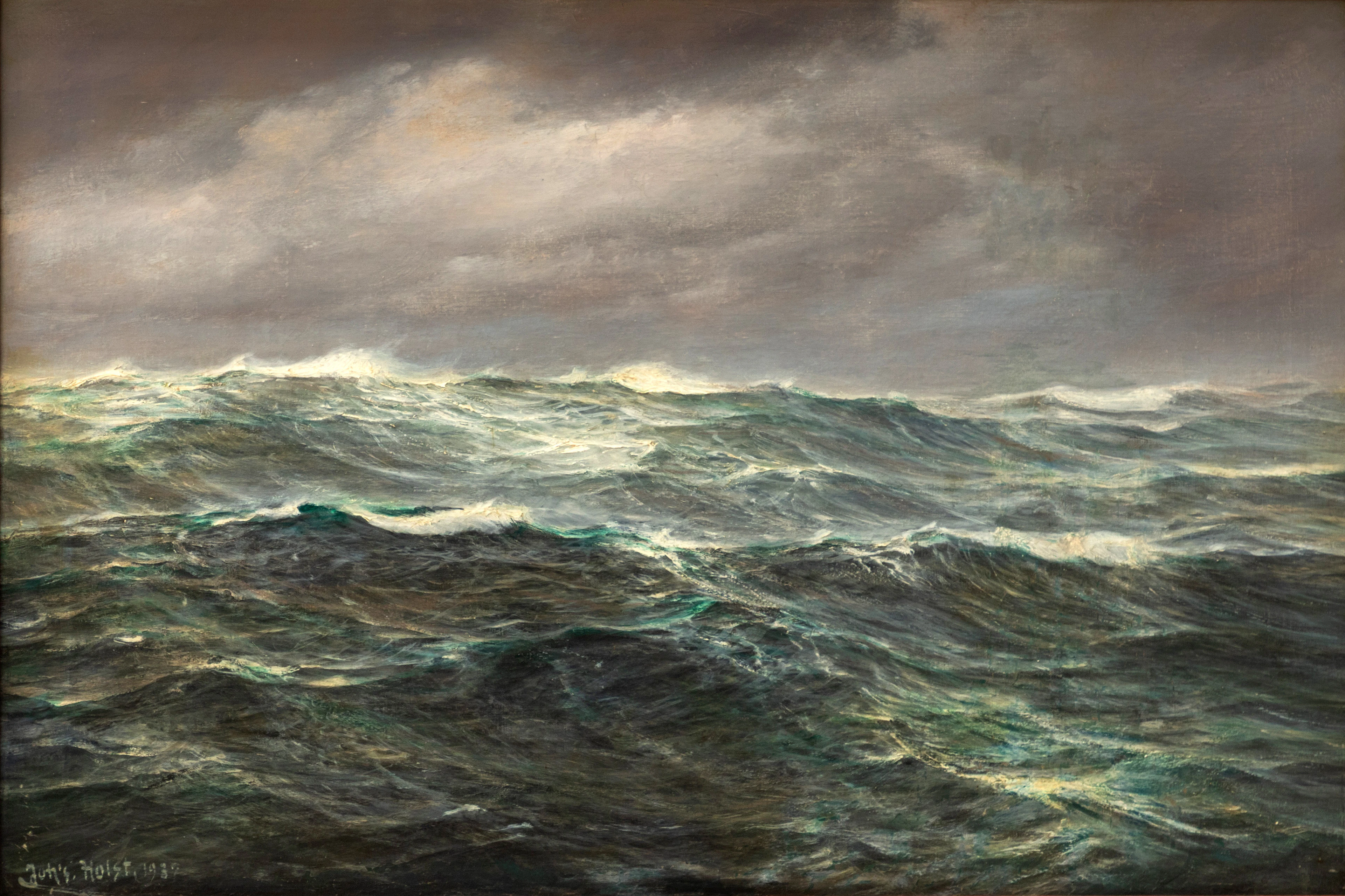 JOHANNES HOLST (1880-1965). Welle.