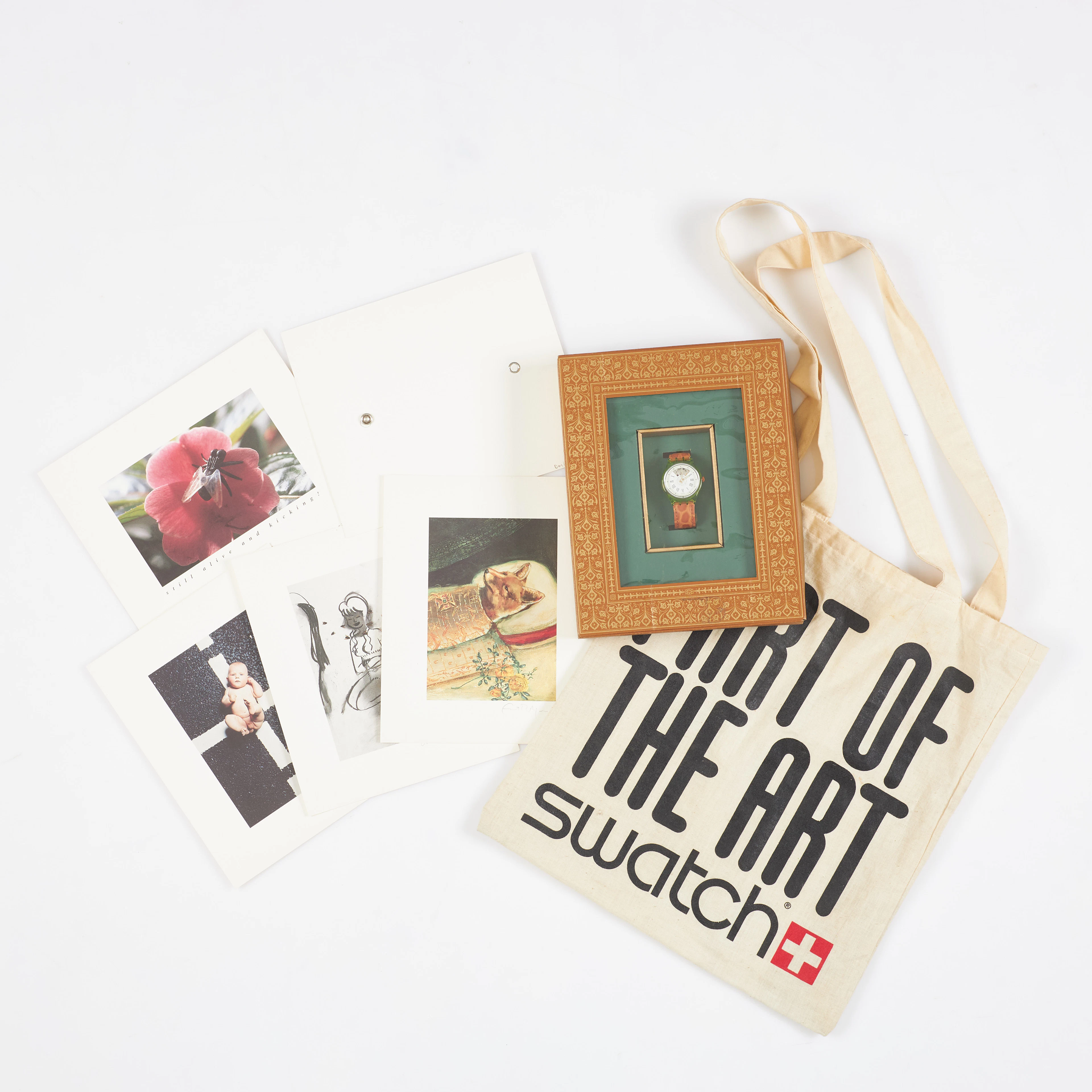 SWATCH-LITHO BOX, armbandsur, Gran Via, plast, 36 mm, ca 1993, innehåller