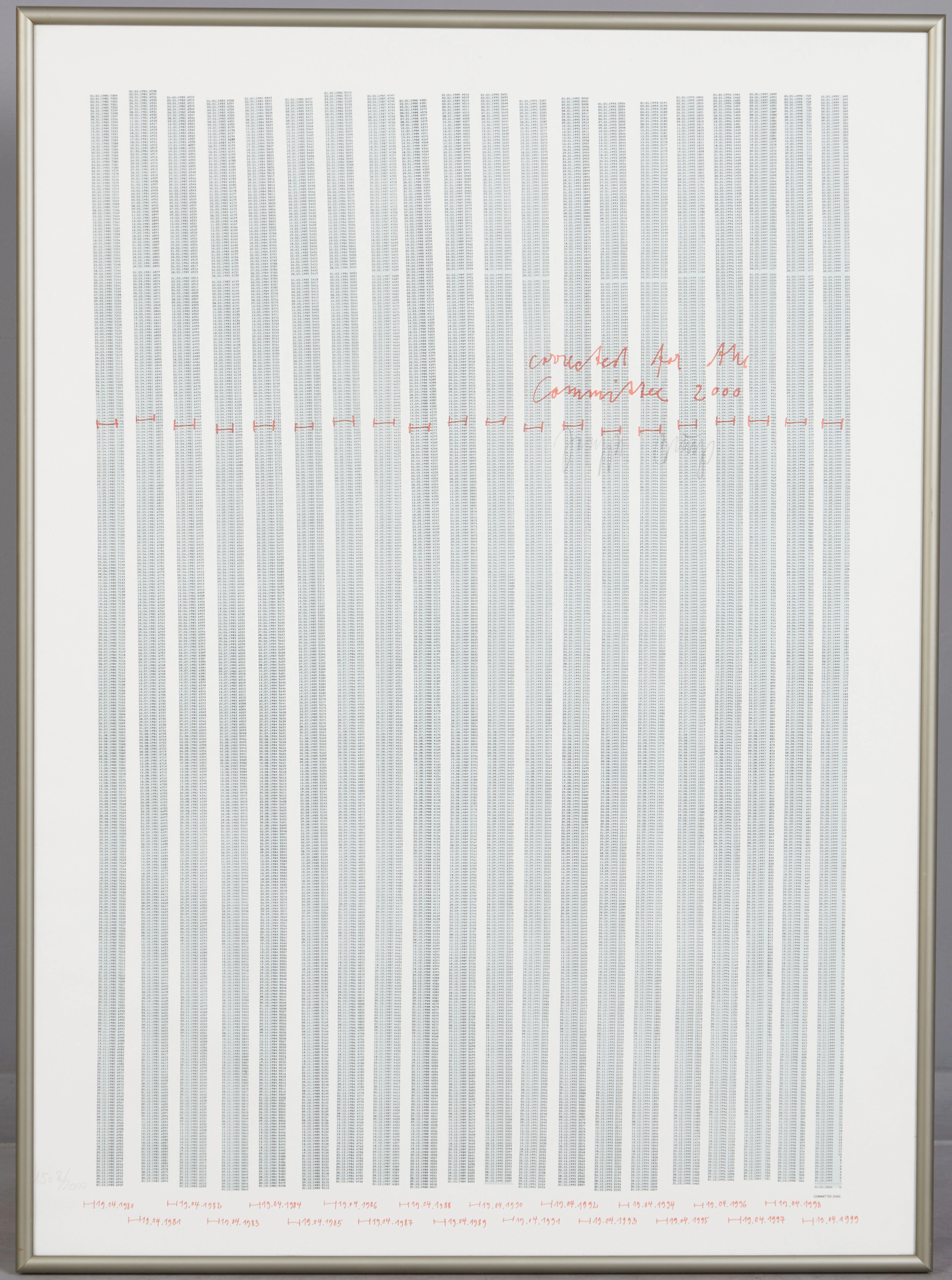 JOSEPH BEUYS (1921 - 1986). Countdown 2000, Farboffset.