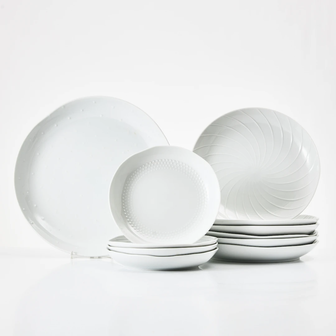 MASAHIRO MORI. Matservis, 11 dlr., porslin, Hakusan Porcelain, Nagasaki, Japan.