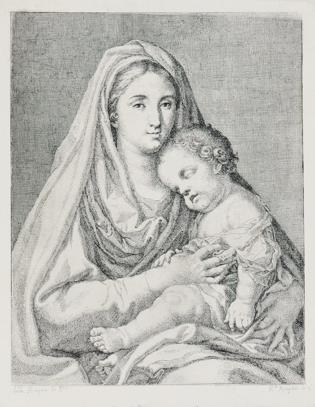 RAMÓN BAYEU Y SUBÍAS (SPAIN 1744-1793). "Virgin and Child, with the